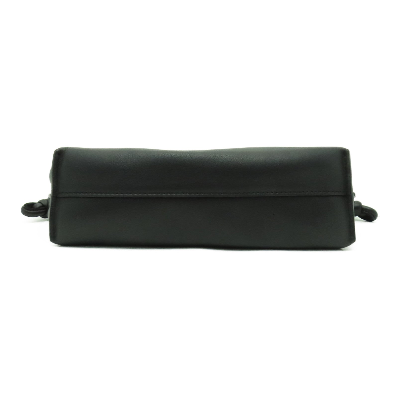 LOEWE 羊皮皮革Mini Flamenco Clutch With Chain金扣鏈帶肩背袋黑色