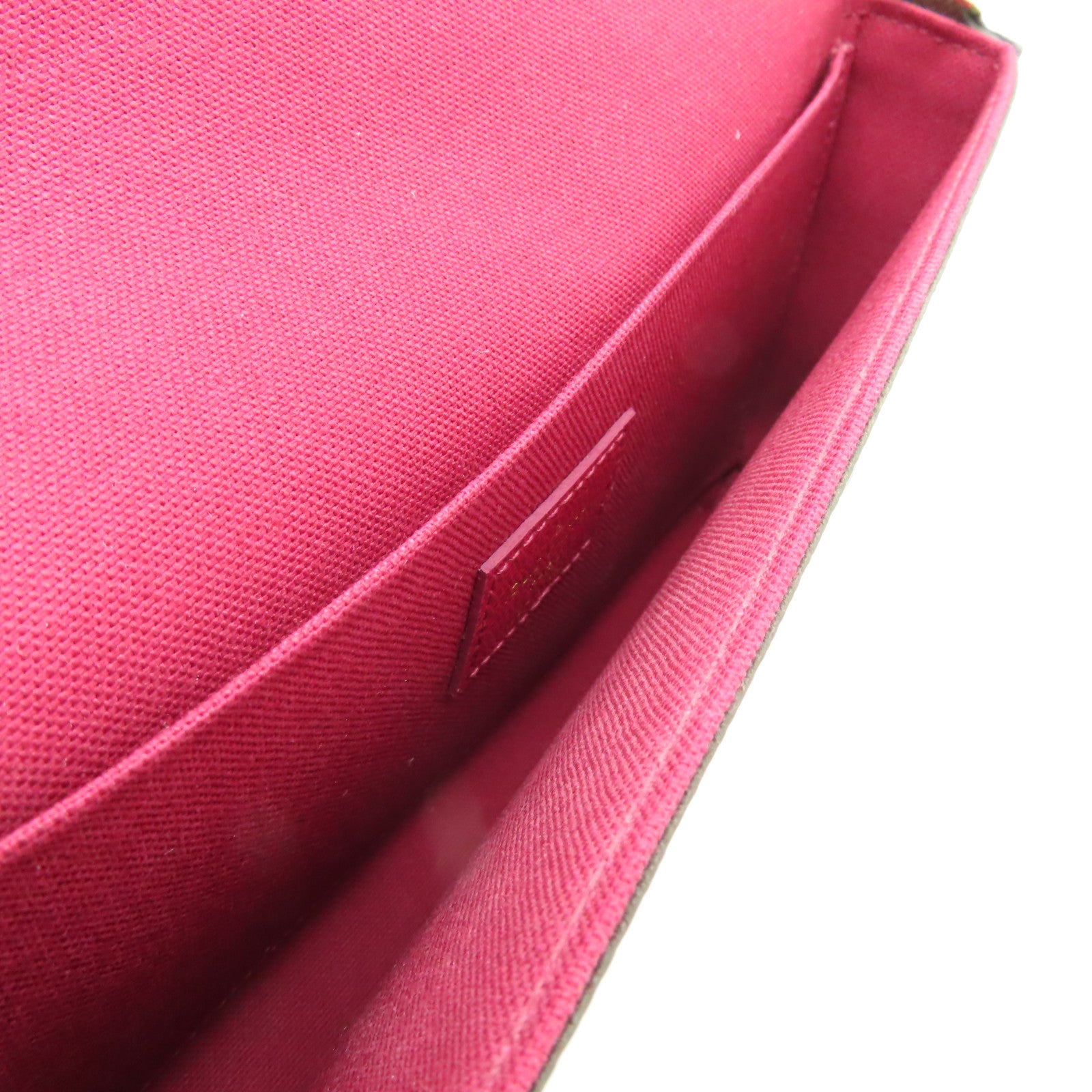 LOUIS VUITTON Monogram Felicie Pochette金扣鏈帶肩背袋棕色