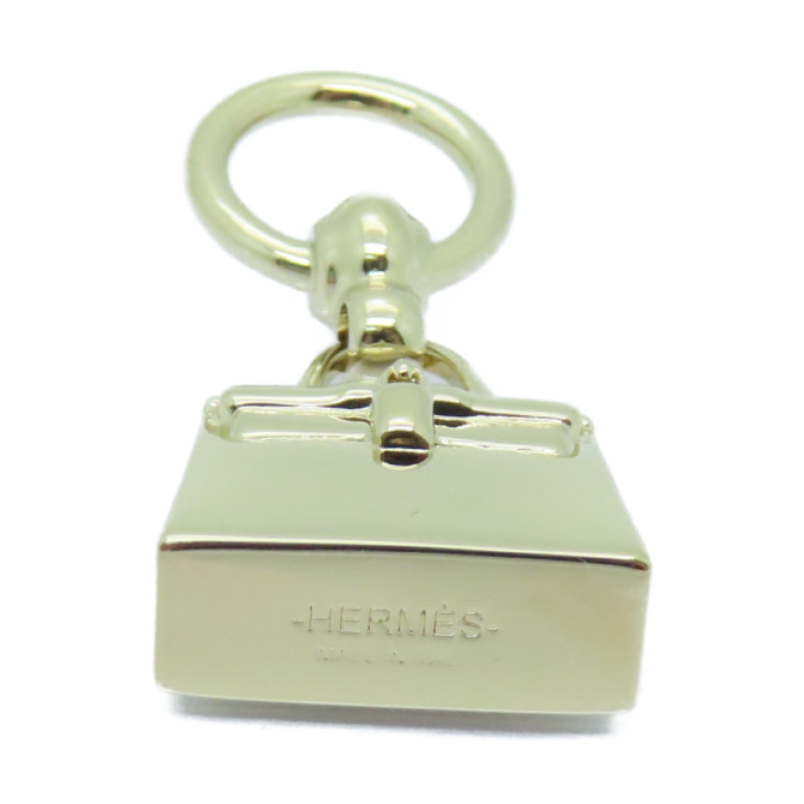 HERMES 金属Twilly Charm金扣挂饰金色
