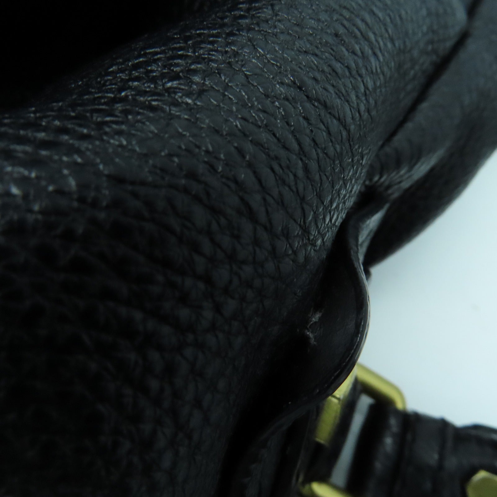 MARC JACOBS 牛皮皮革Shoulder Bag金扣肩背袋黑色