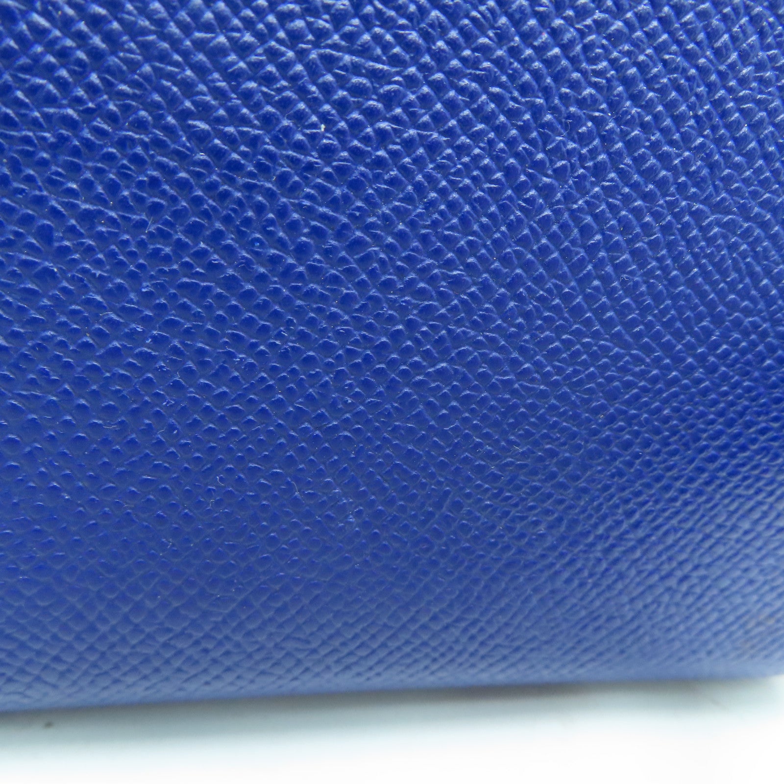 HERMES 【激減優惠】Epsom皮革Kelly Wallet銀扣長銀包藍色Blue Saphir