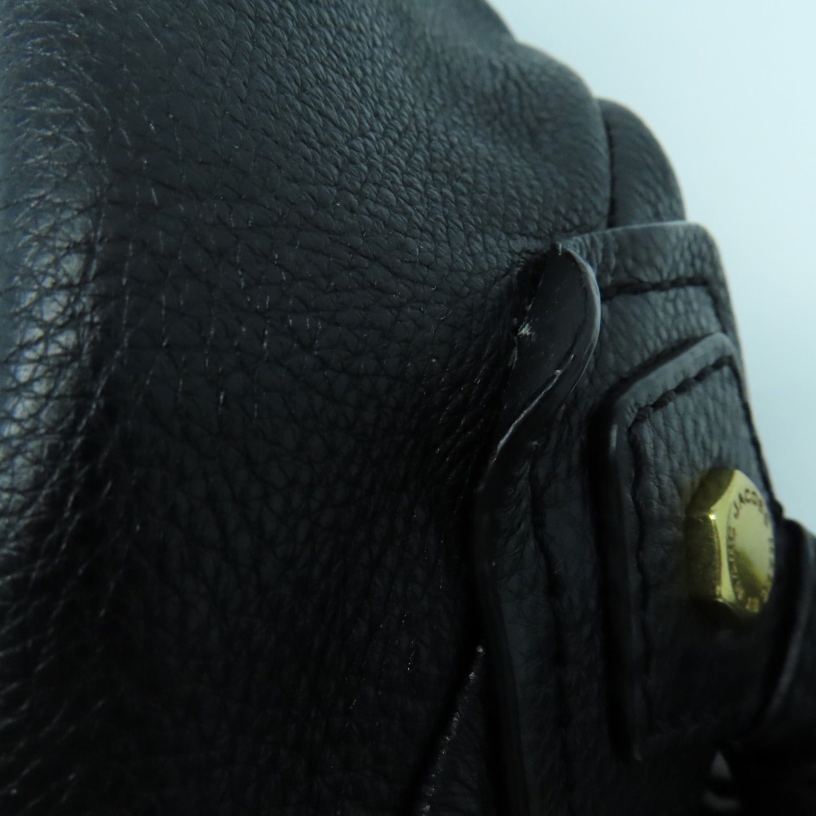 MARC JACOBS 牛皮皮革Shoulder Bag金扣肩背袋黑色