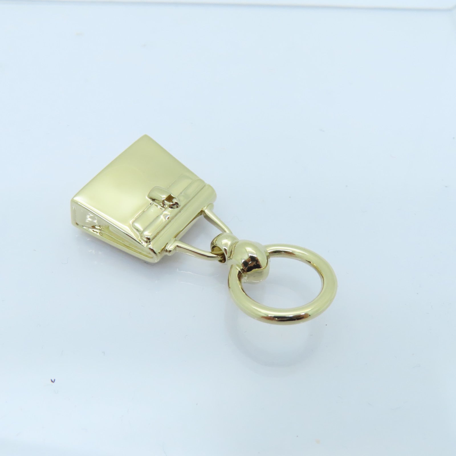 HERMES 金属Twilly Charm金扣挂饰金色