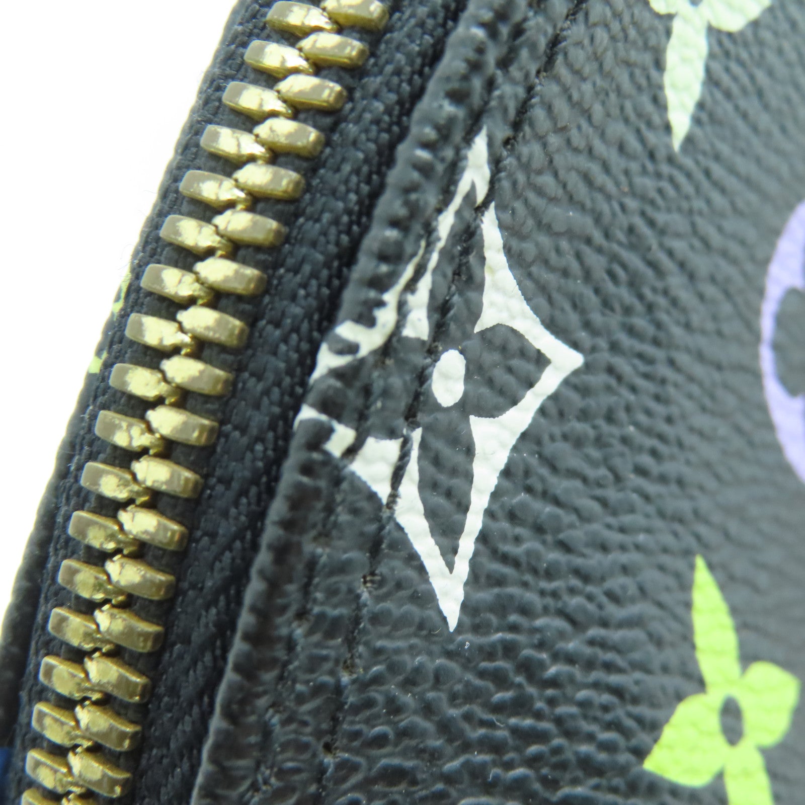 LOUIS VUITTON Monogram Multicolore Alma PM金扣手挽袋黑色彩色