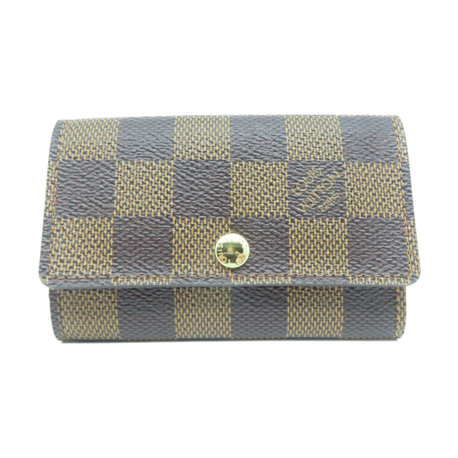 LOUIS VUITTON Damier Key Case 6金扣鎖匙包啡色
