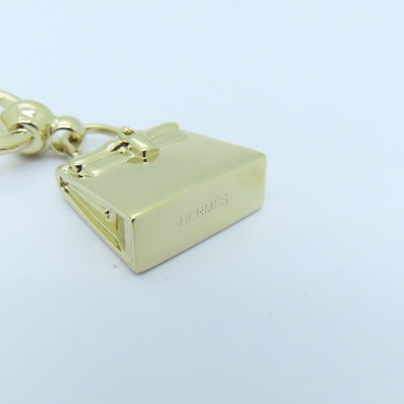 HERMES 金属Twilly Charm金扣挂饰金色