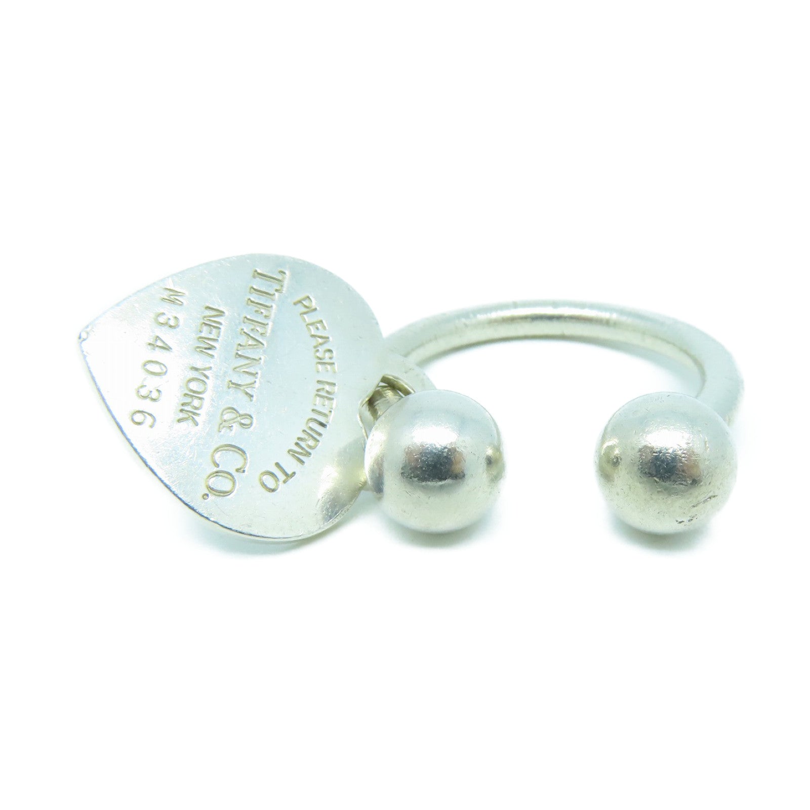 TIFFANY＆CO 925纯银Heart Key吊坠银色