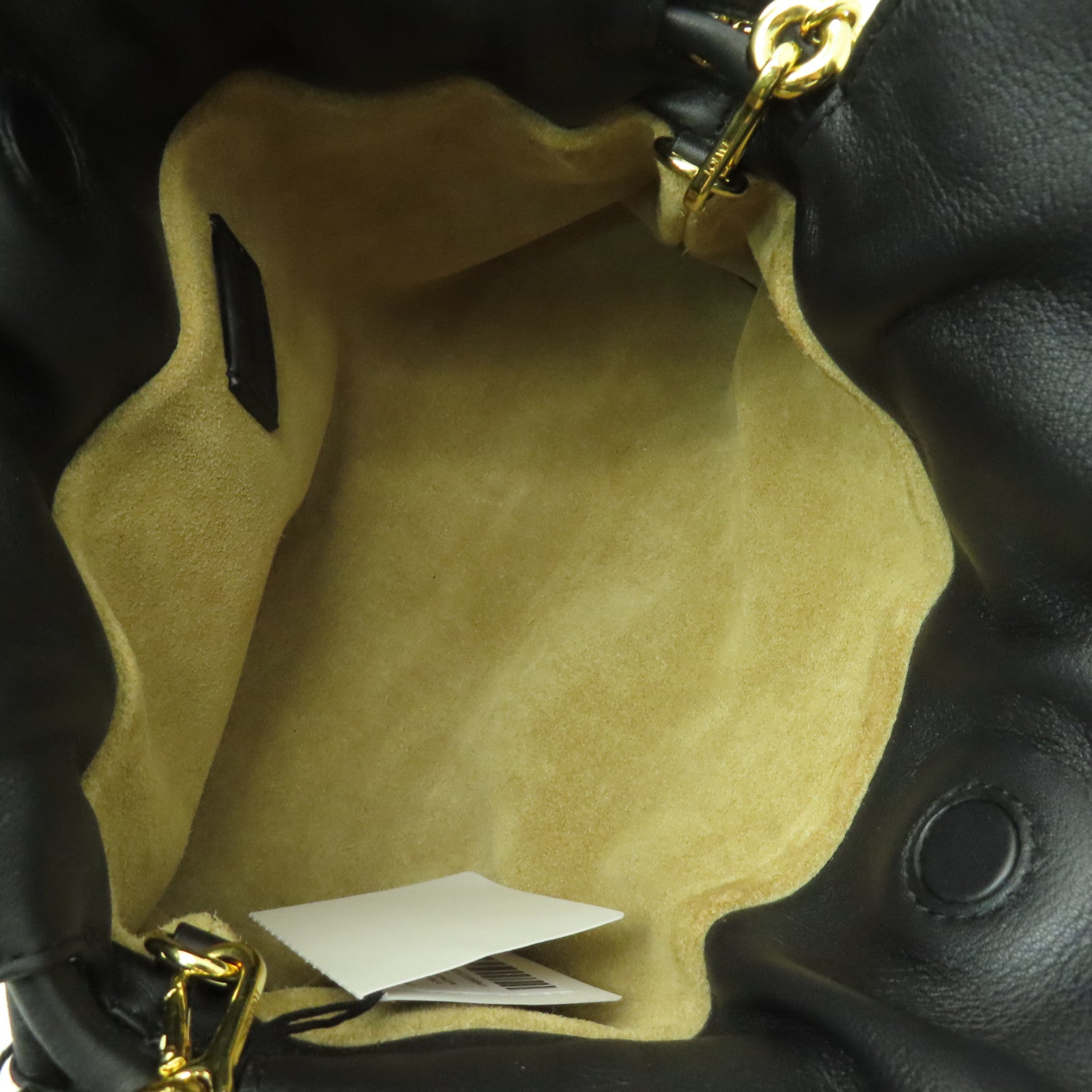 LOEWE 羊皮皮革Mini Flamenco Clutch With Chain金扣鏈帶肩背袋黑色