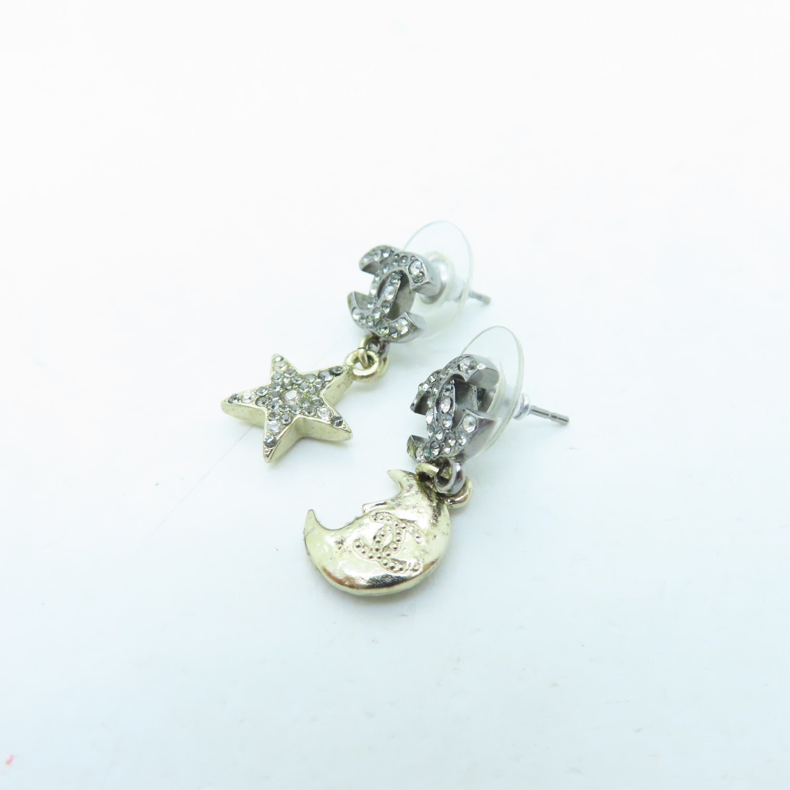 CHANEL 金屬Earrings耳環黑色/金色