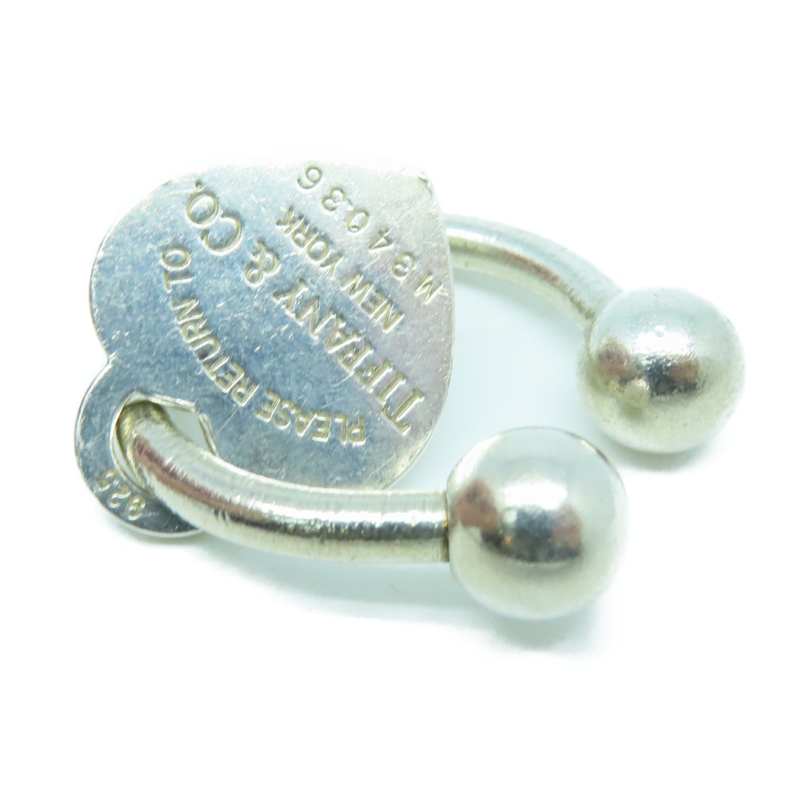 TIFFANY＆CO 925纯银Heart Key吊坠银色