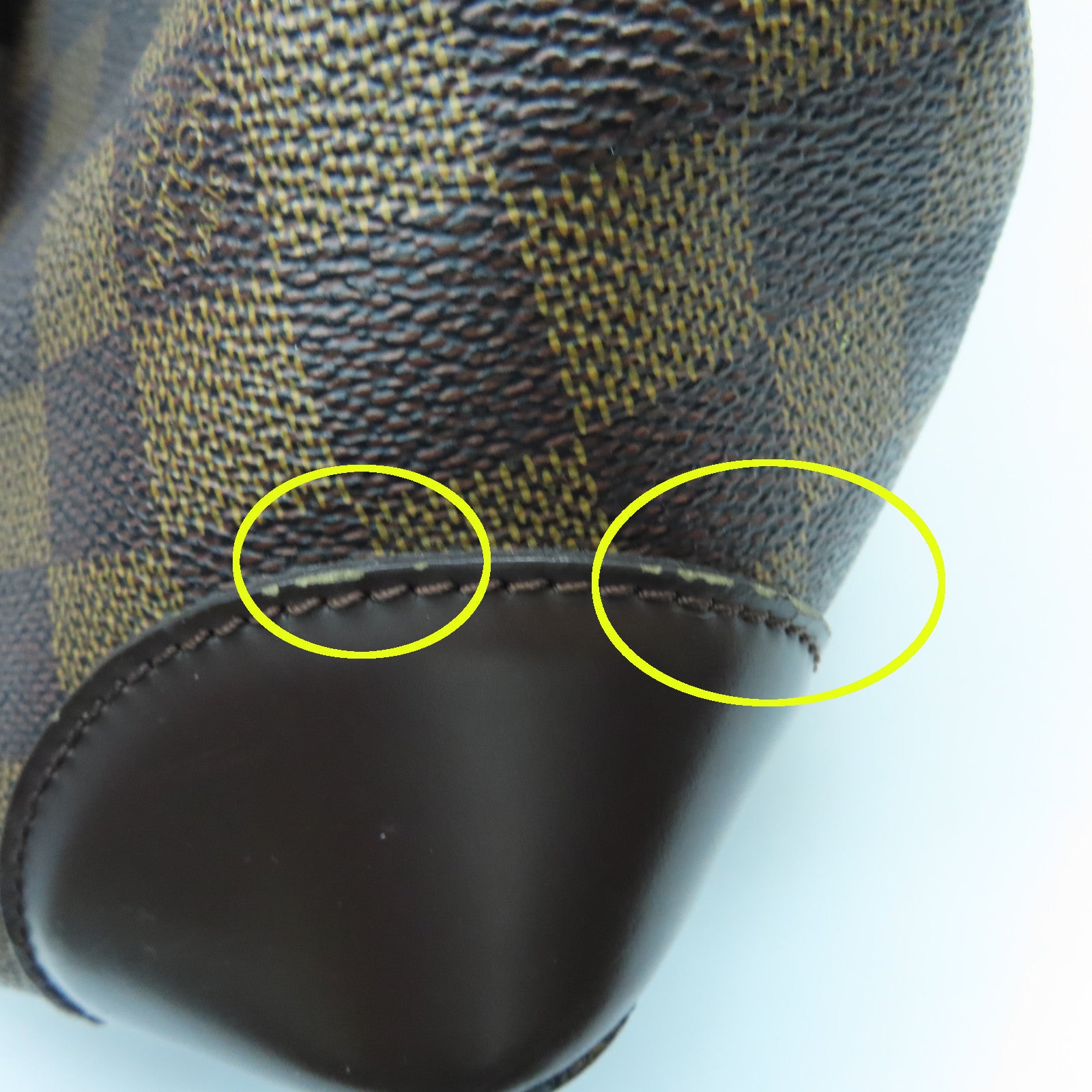 LOUIS VUITTON Damier Hampstead MM Tote Bag金扣手挽袋啡色