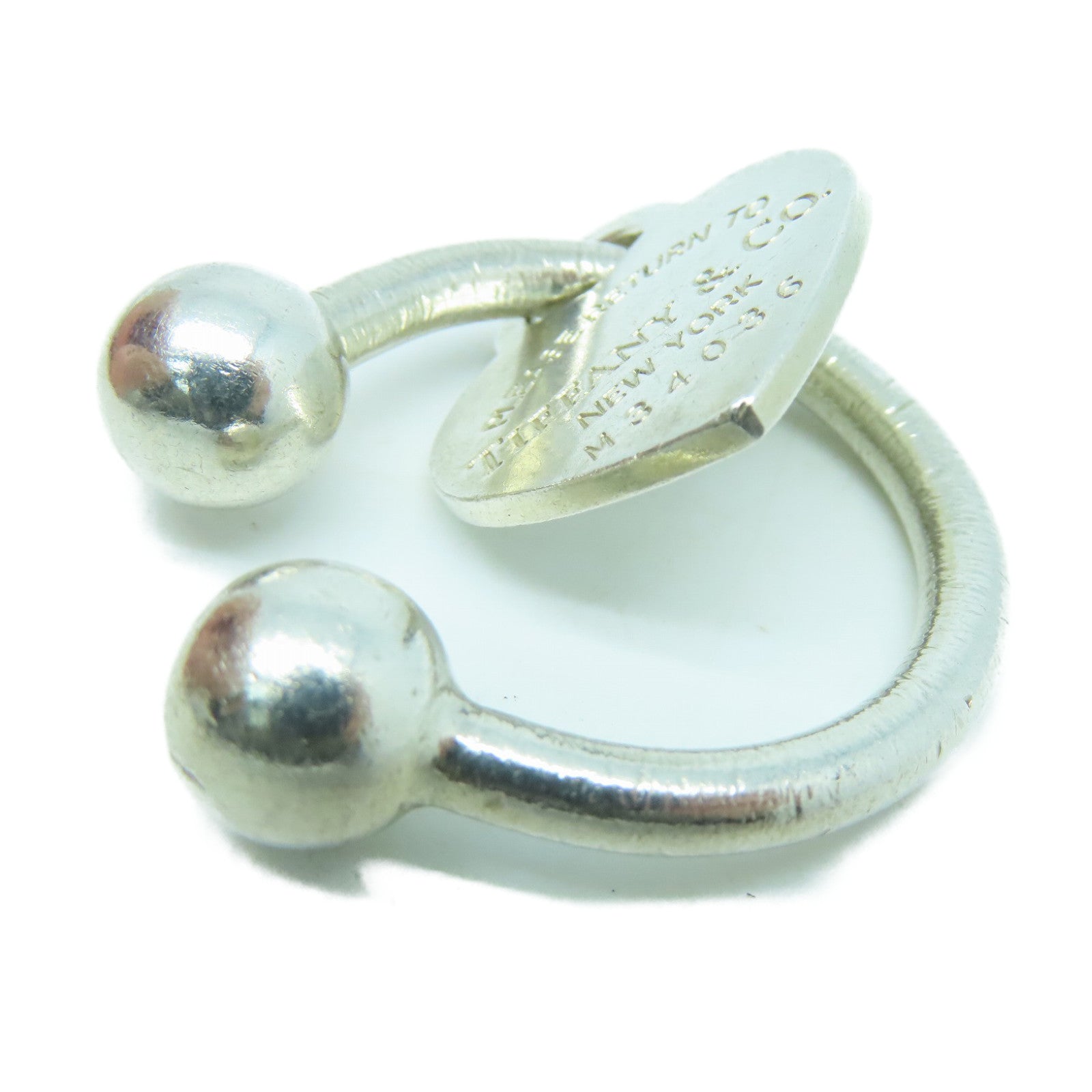 TIFFANY＆CO 925纯银Heart Key吊坠银色