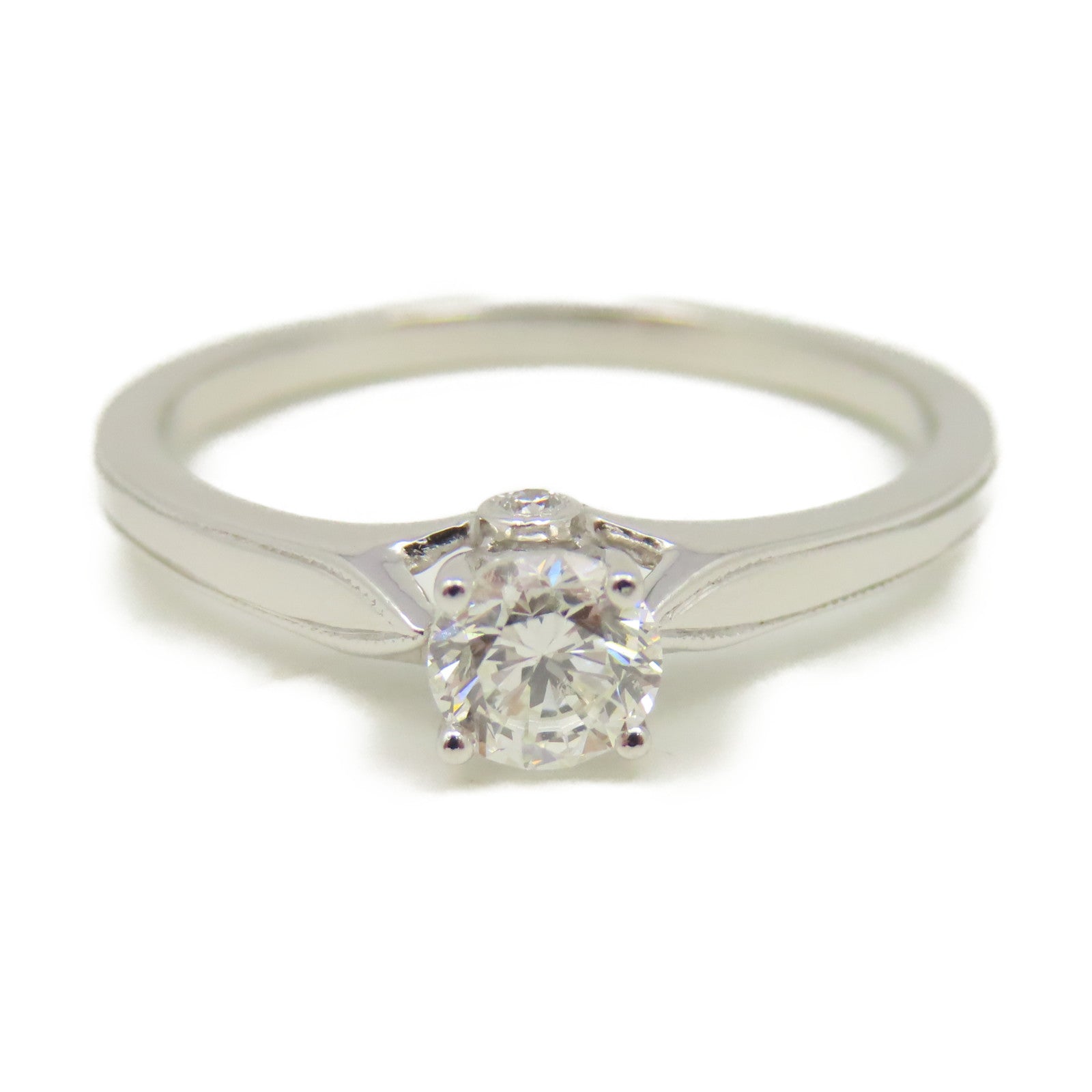 JEWELRY 【激減優惠】18K白金Diamond Ring 0.38ct鑽石戒指US#6.75