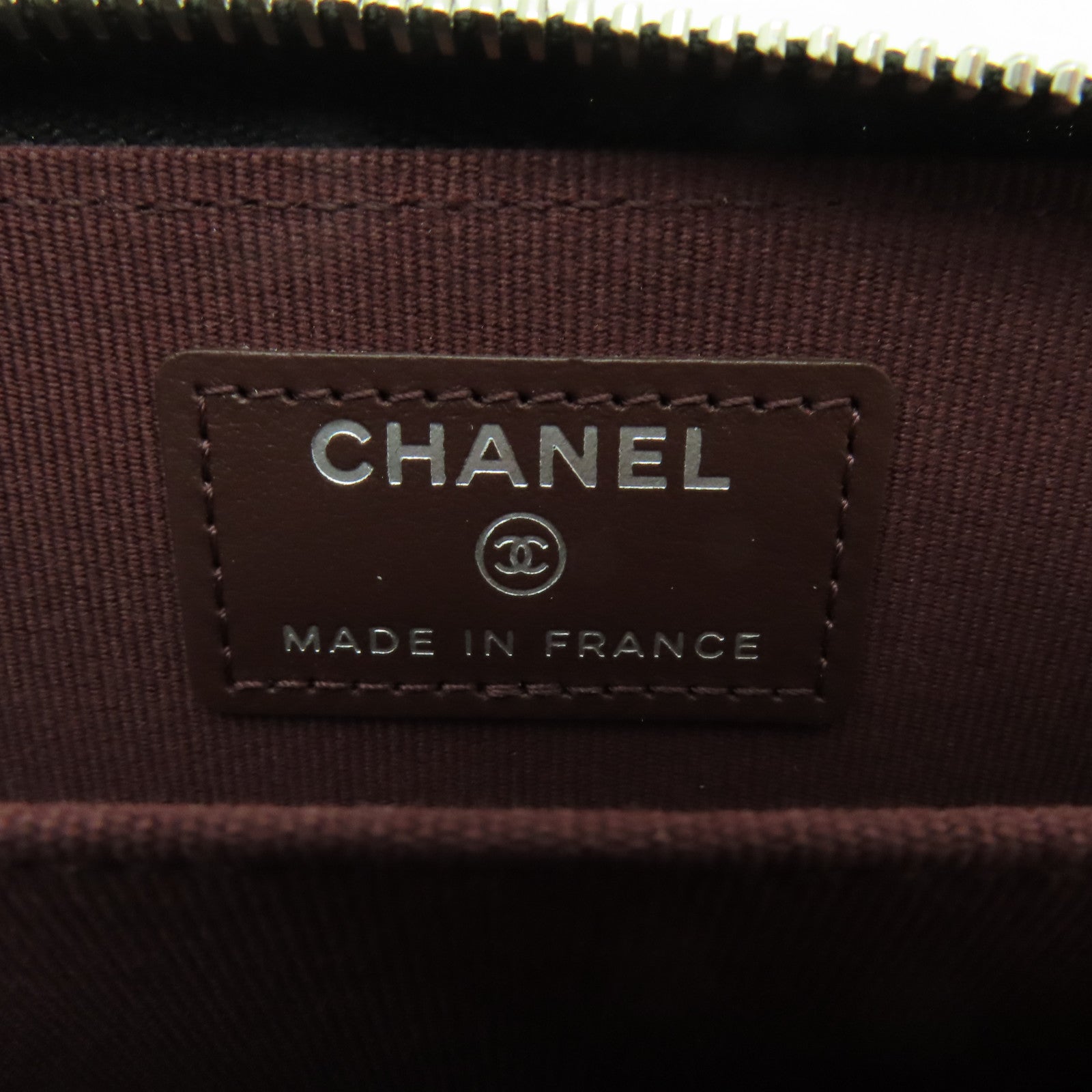 CHANEL 菱格Caviar皮革Coin Case銀扣零錢包黑色