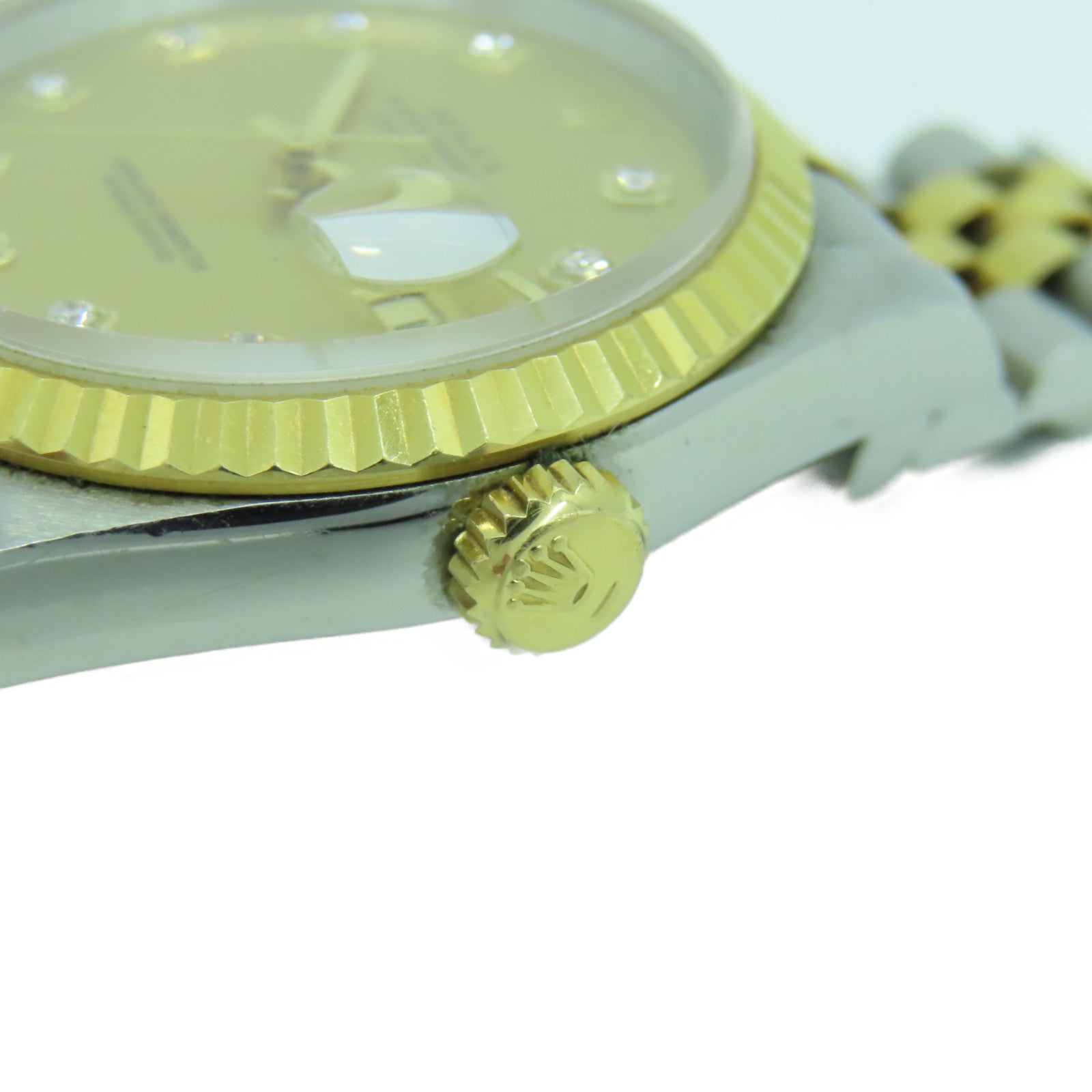 ROLEX 【激減優惠】Datejust 18K黃金/不鏽鋼手錶自動機芯金色#17.5cm