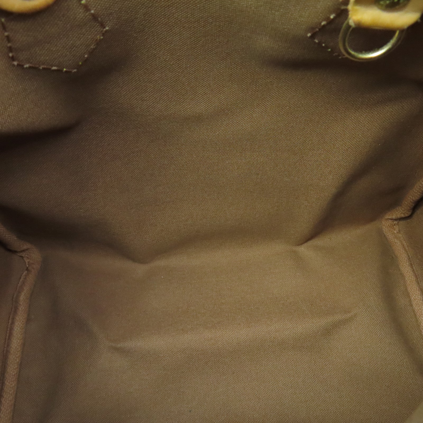 LOUIS VUITTON Monogram Speedy 25 Gold Buckle Handle Bag Brown