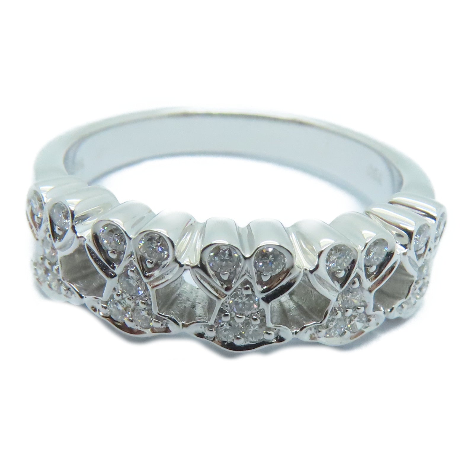 JEWELRY 【激減優惠】18K白金Diamond Ring鑽石戒指US#6.0