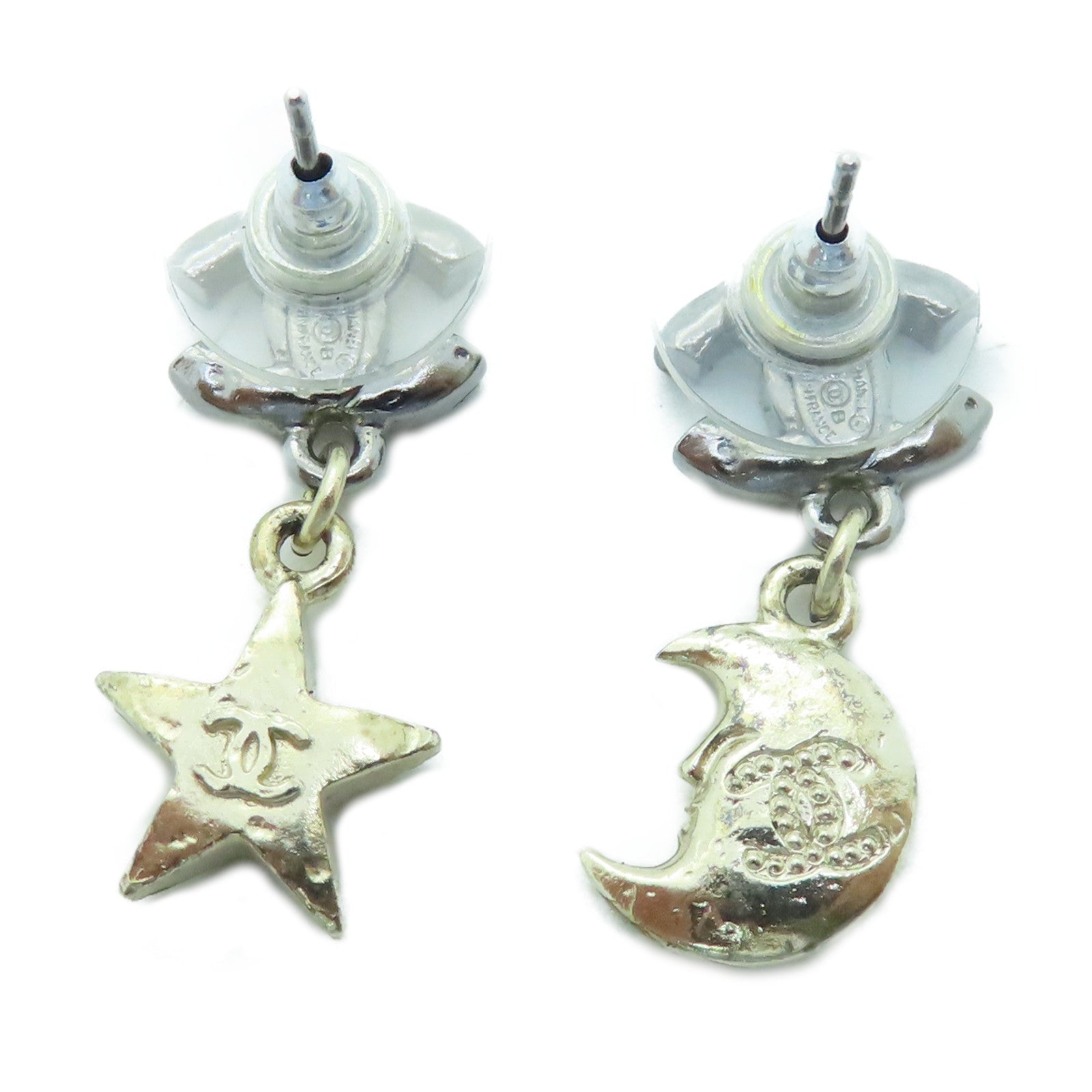 CHANEL 金屬Earrings耳環黑色/金色