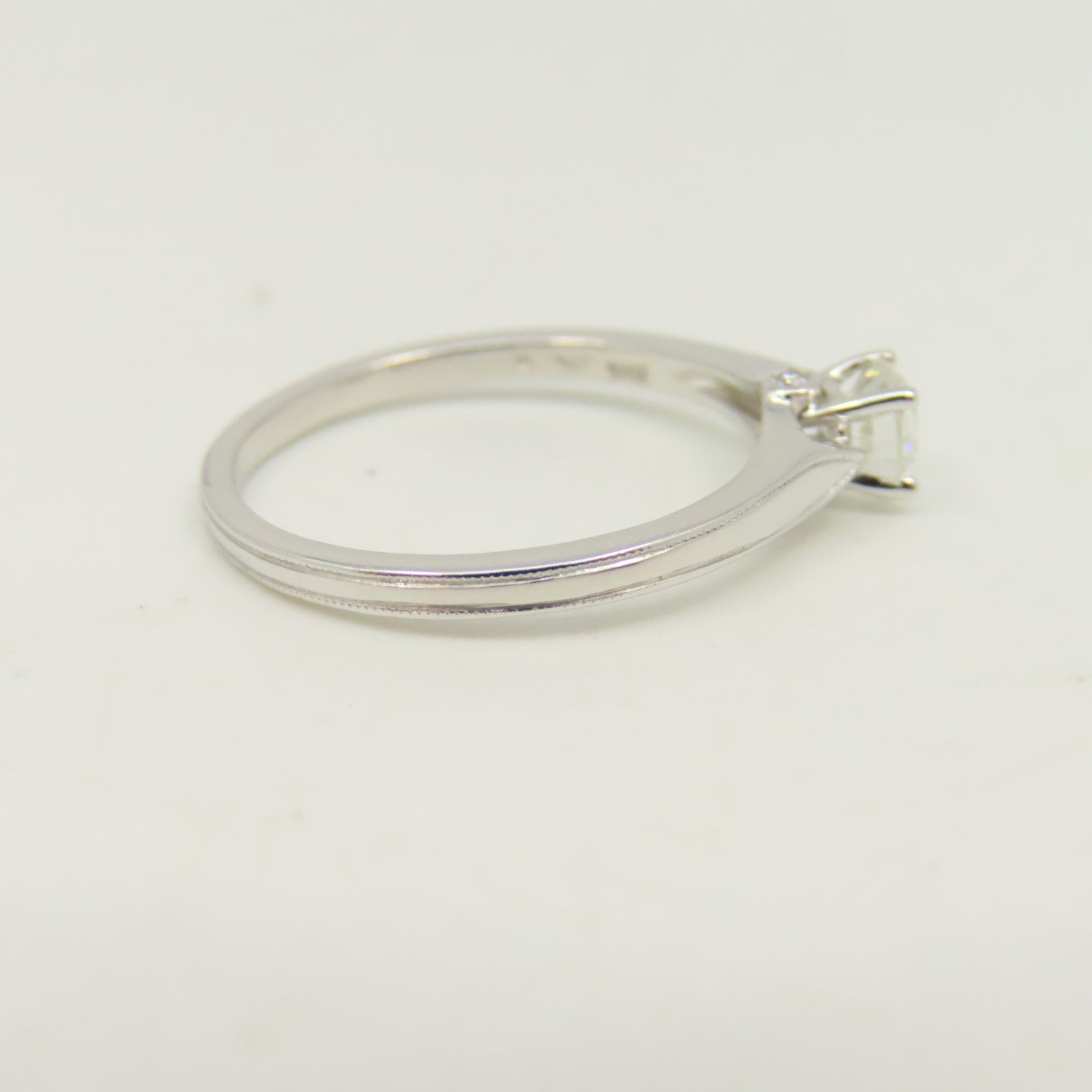 JEWELRY 【激減優惠】18K白金Diamond Ring 0.38ct鑽石戒指US#6.75