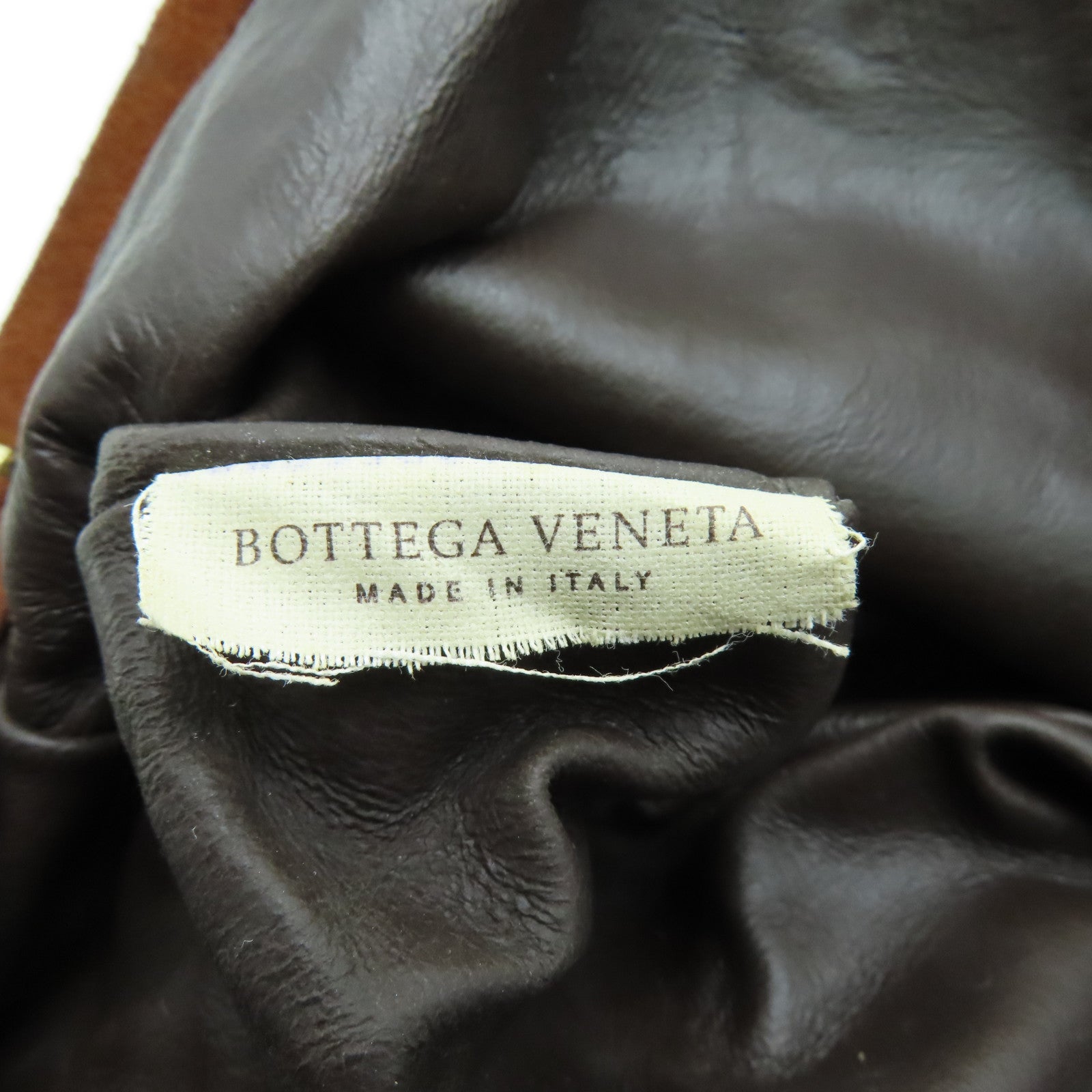 BOTTEGA VENETA 麂皮皮革Shoulder Bag金扣肩背袋啡色