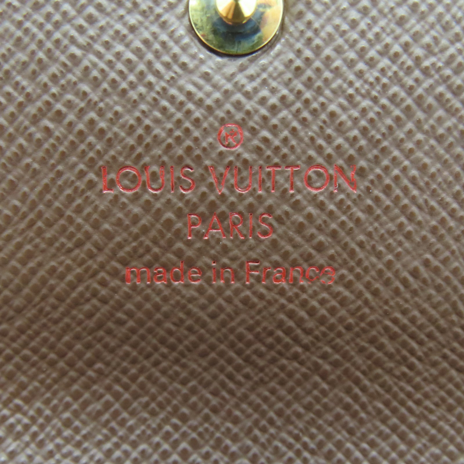 LOUIS VUITTON Damier Key Case 6金扣鎖匙包啡色