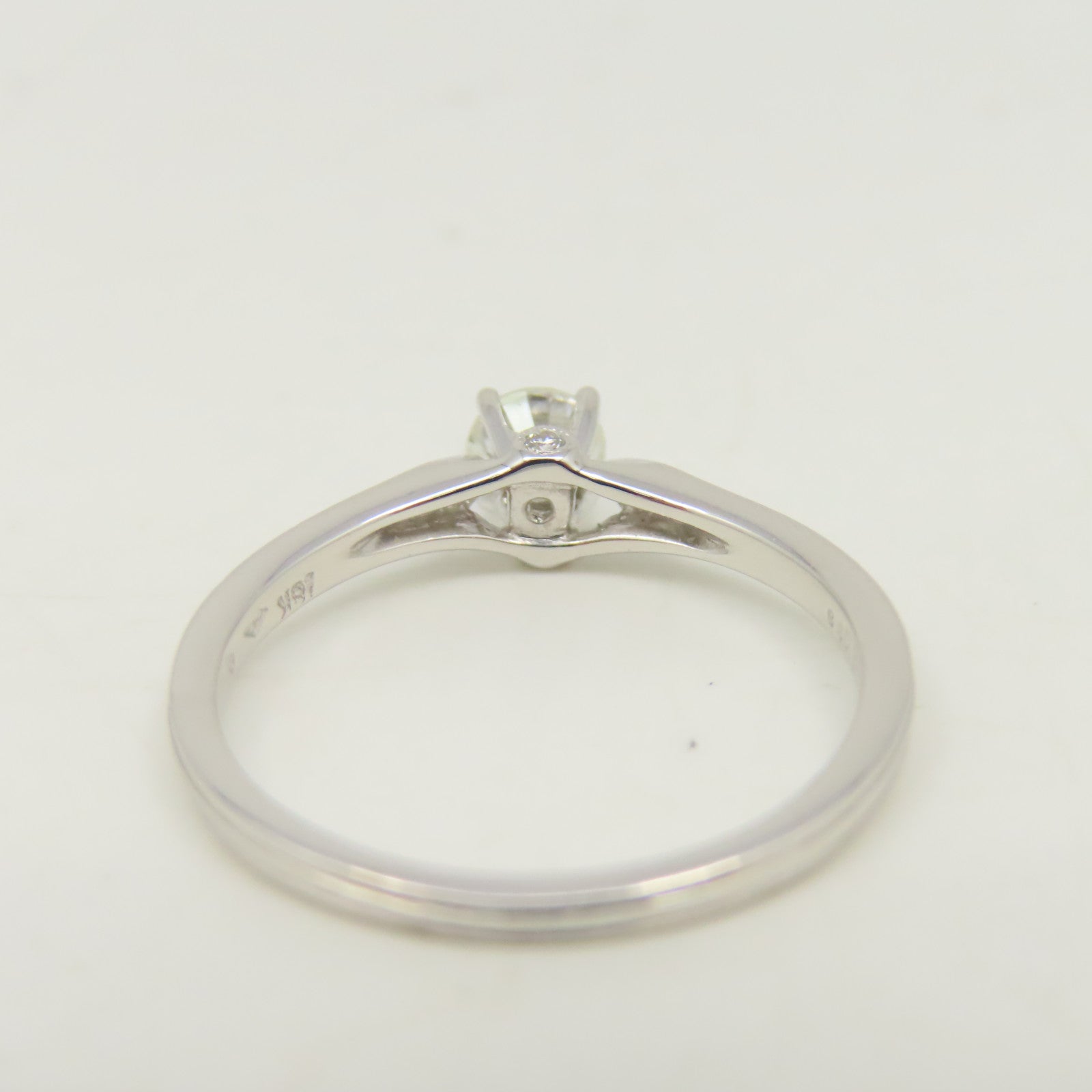 JEWELRY 【激減優惠】18K白金Diamond Ring 0.38ct鑽石戒指US#6.75