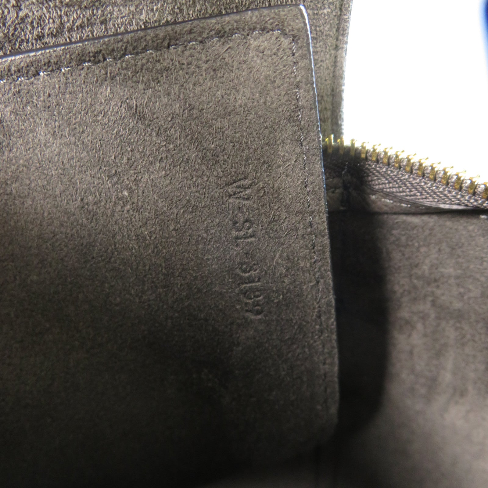 CELINE 牛皮皮革Micro Belt Bag金扣手挽肩背兩用袋灰色