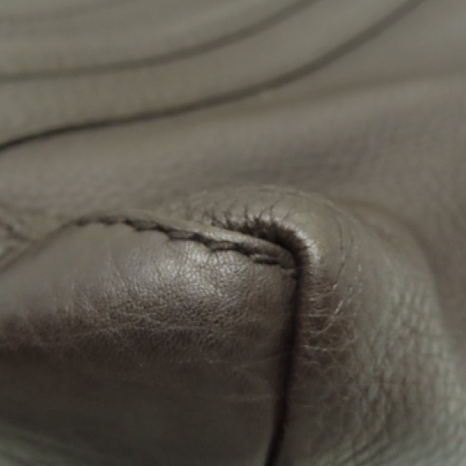 GUCCI 牛皮皮革Hand Bag银扣手挽袋棕色