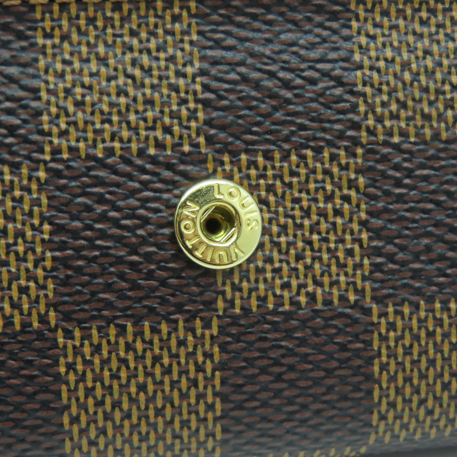 LOUIS VUITTON Damier Key Case 6金扣鎖匙包啡色