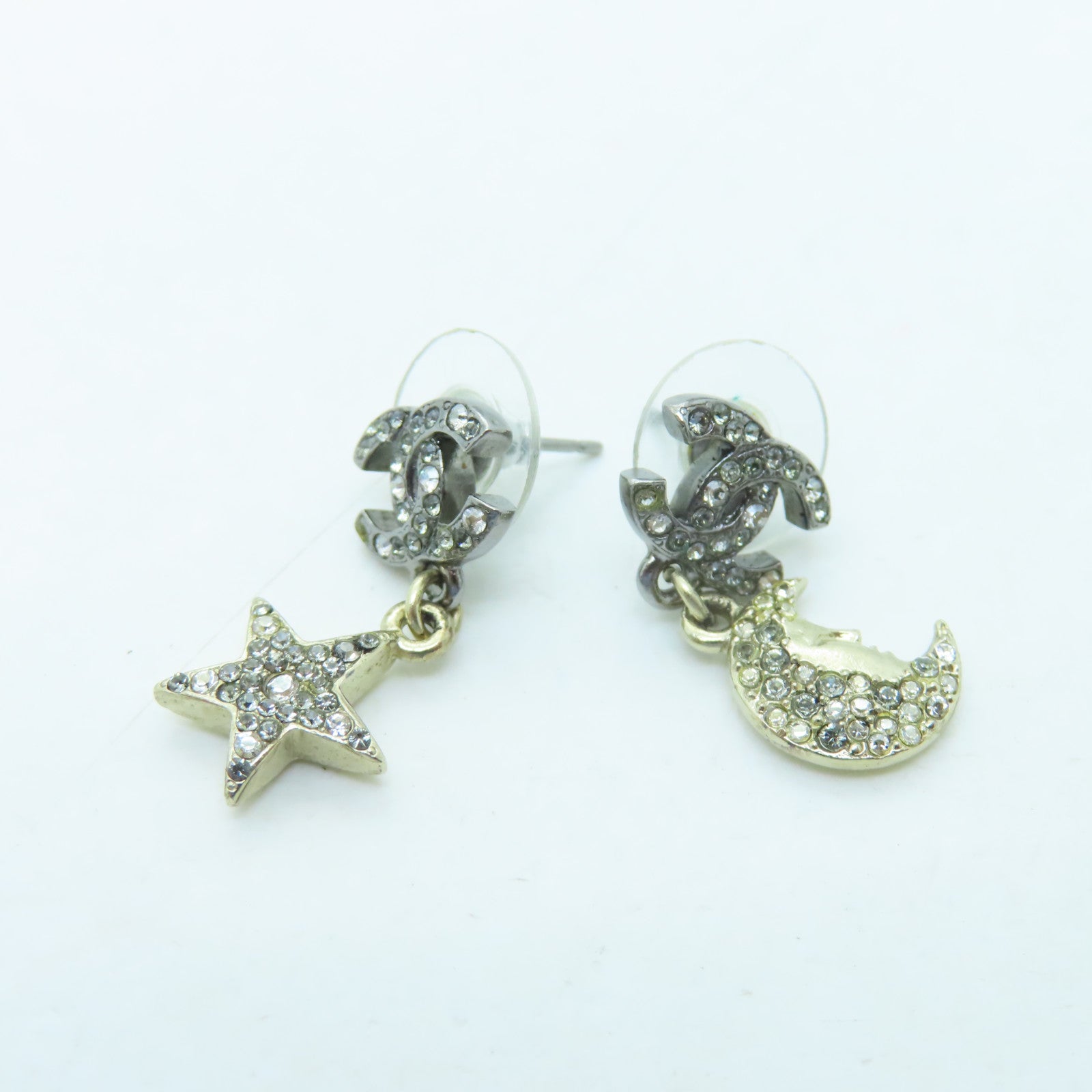 CHANEL 金屬Earrings耳環黑色/金色