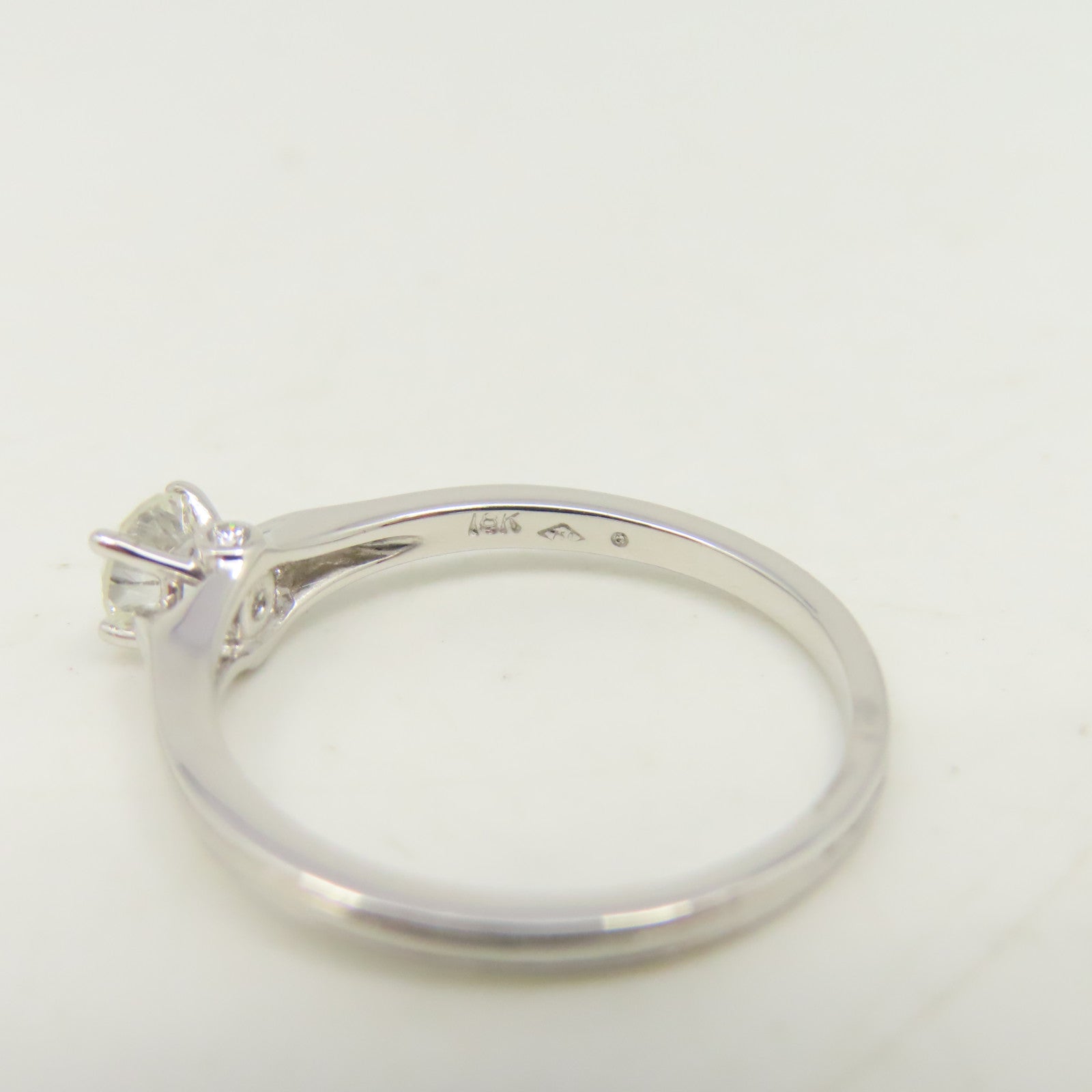 JEWELRY 【激減優惠】18K白金Diamond Ring 0.38ct鑽石戒指US#6.75