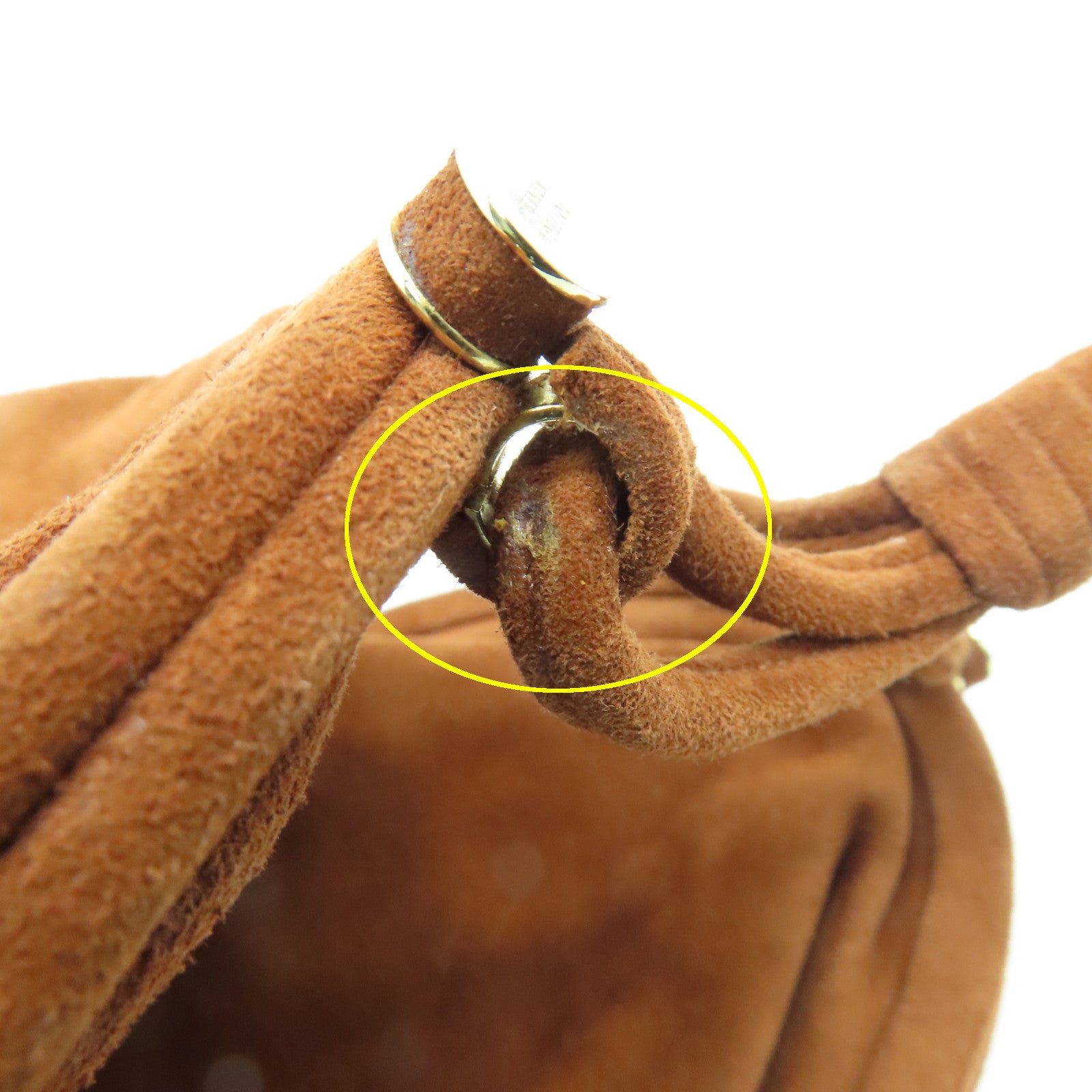 BOTTEGA VENETA 麂皮皮革Shoulder Bag金扣肩背袋啡色