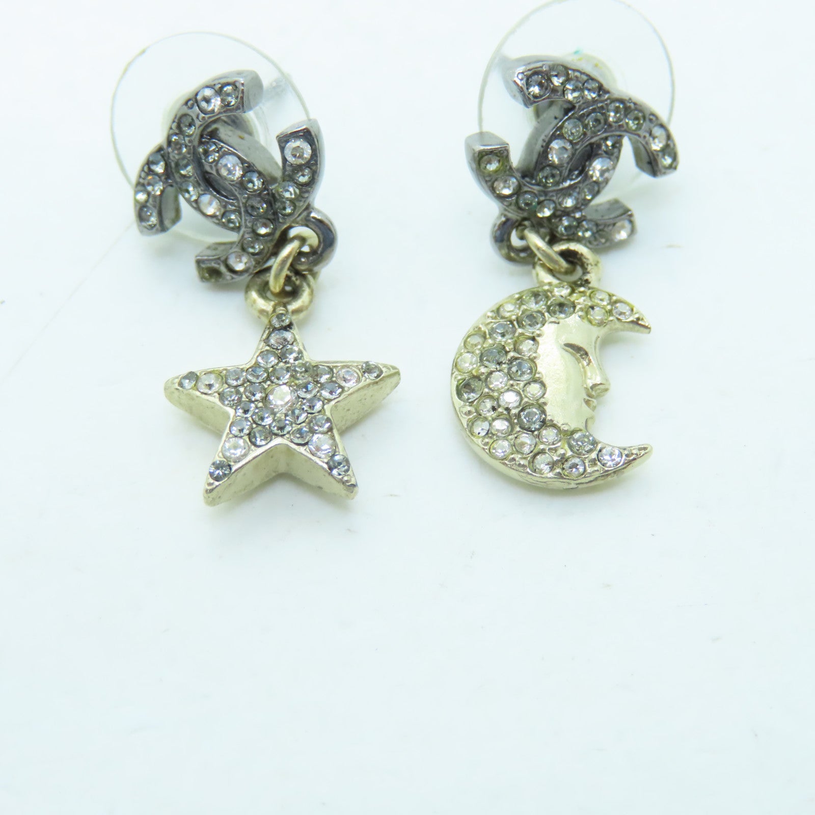 CHANEL 金屬Earrings耳環黑色/金色