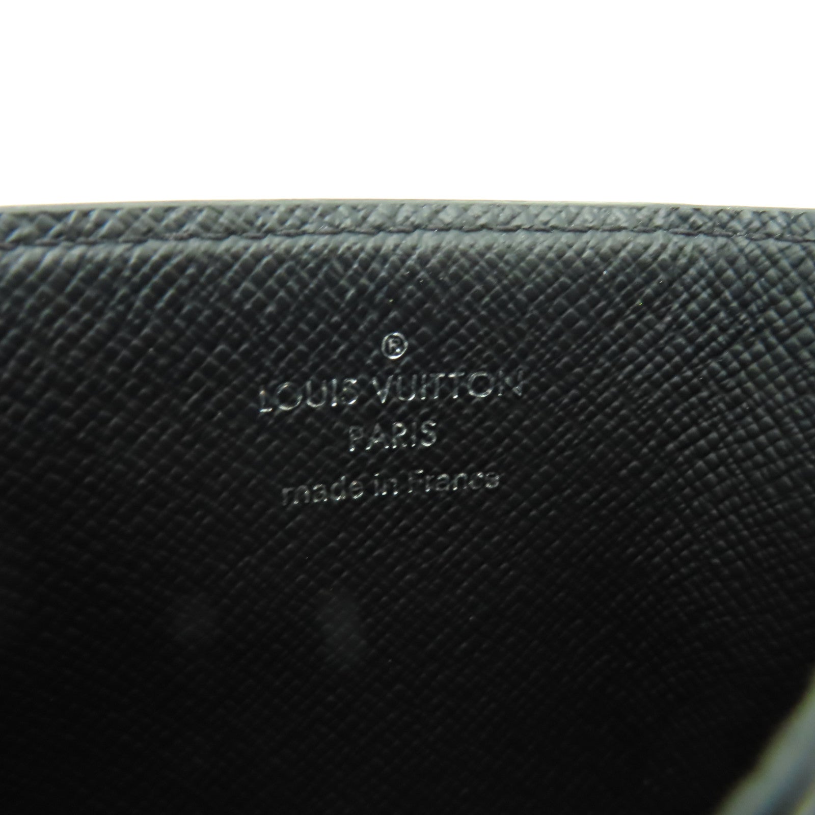LOUIS VUITTON Damier Graphite Card Case銀扣卡片套黒色/灰色
