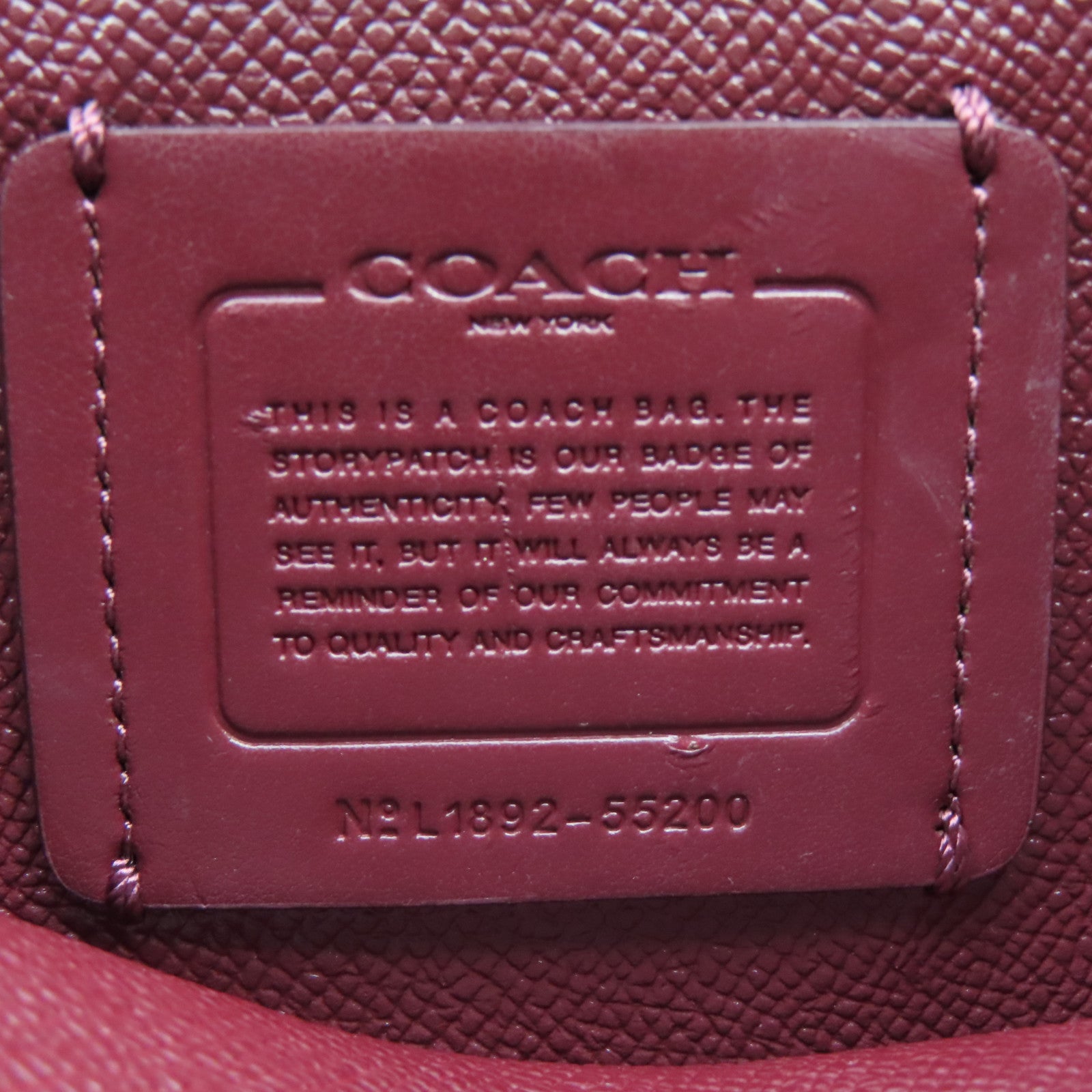 COACH 牛皮皮革Shoulder Bag銀扣肩背袋粉紅色