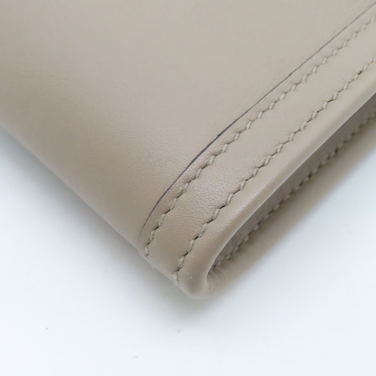 HERMES Veau Swift Leather Jije Elan Clutch Turtledove Gray