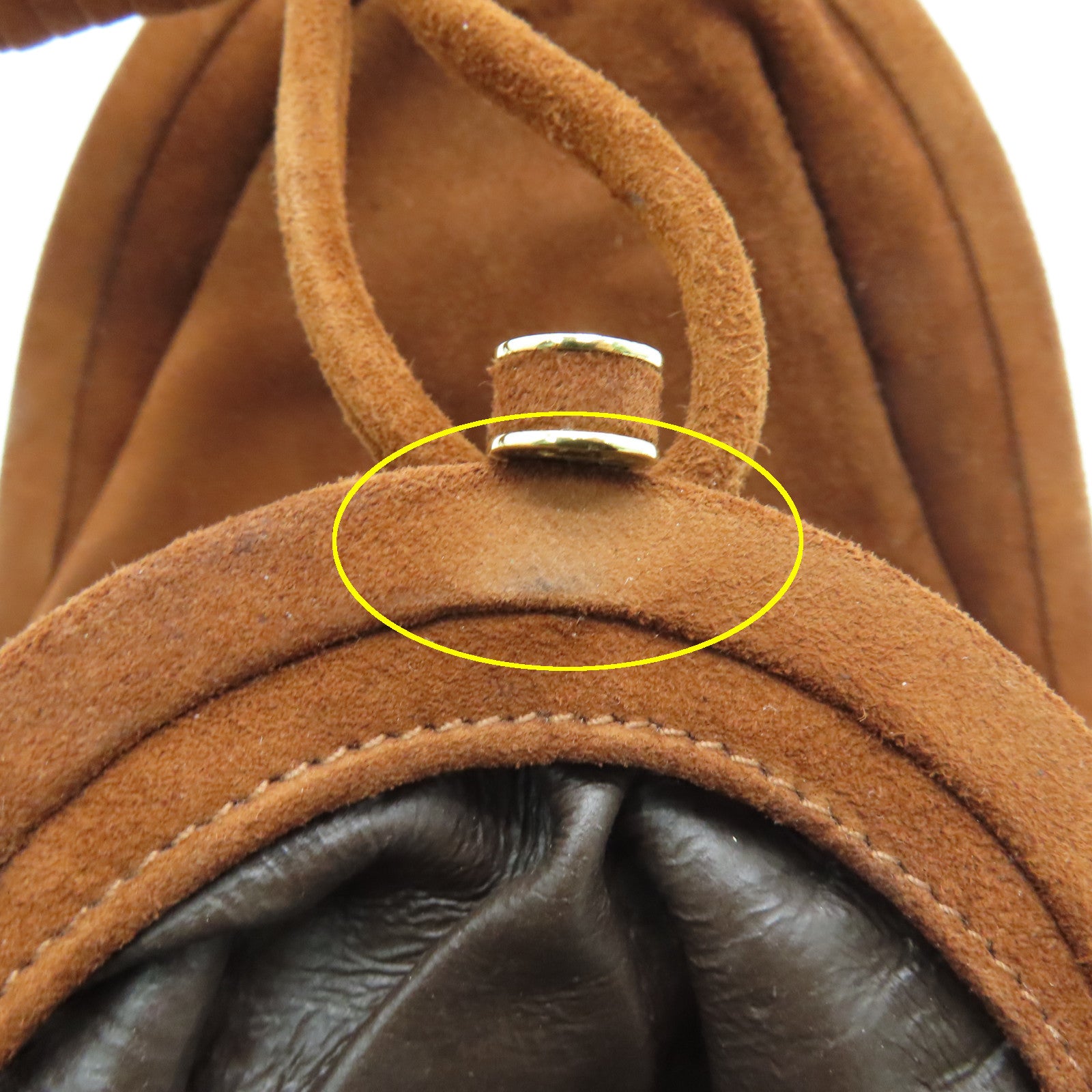 BOTTEGA VENETA 麂皮皮革Shoulder Bag金扣肩背袋啡色