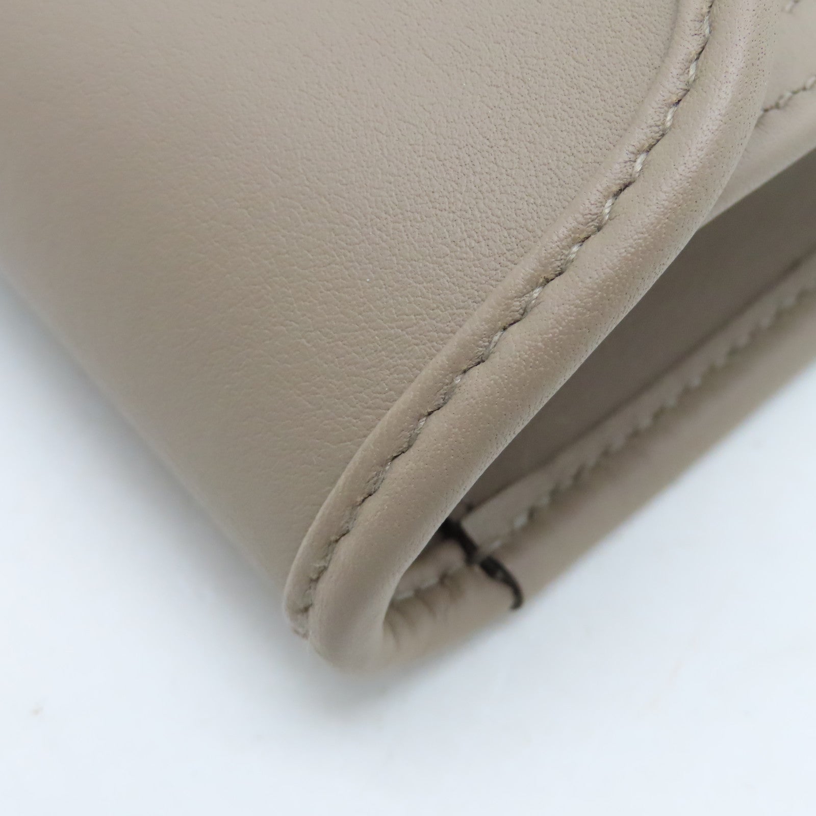 HERMES Veau Swift Leather Jije Elan Clutch Turtledove Gray