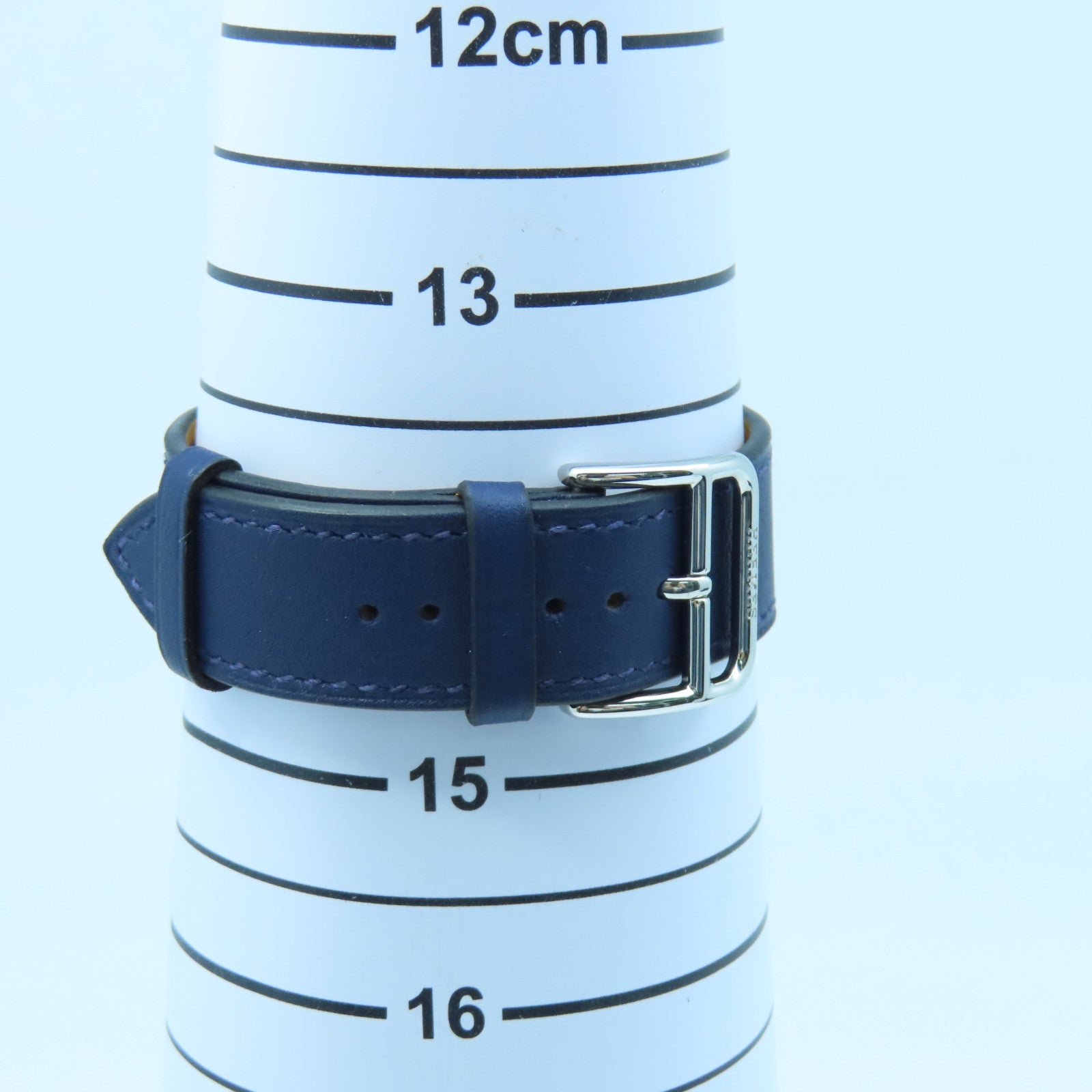 HERMES Cape Cod Watch不锈钢/皮革带石英手表蓝色