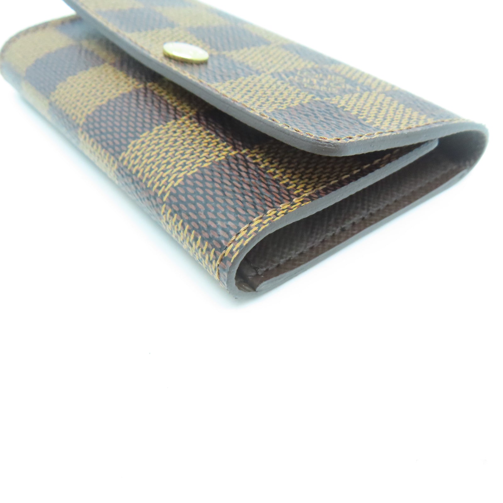 LOUIS VUITTON Damier Key Case 6金扣鎖匙包啡色