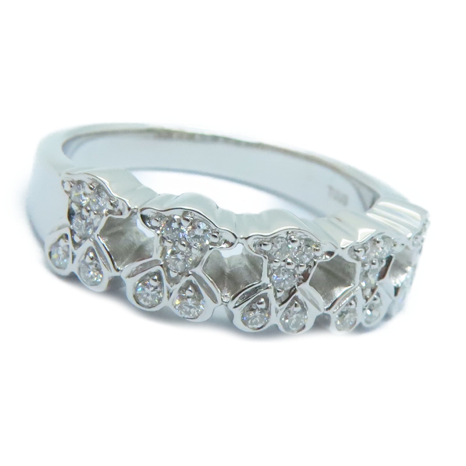 JEWELRY 【激減優惠】18K白金Diamond Ring鑽石戒指US#6.0