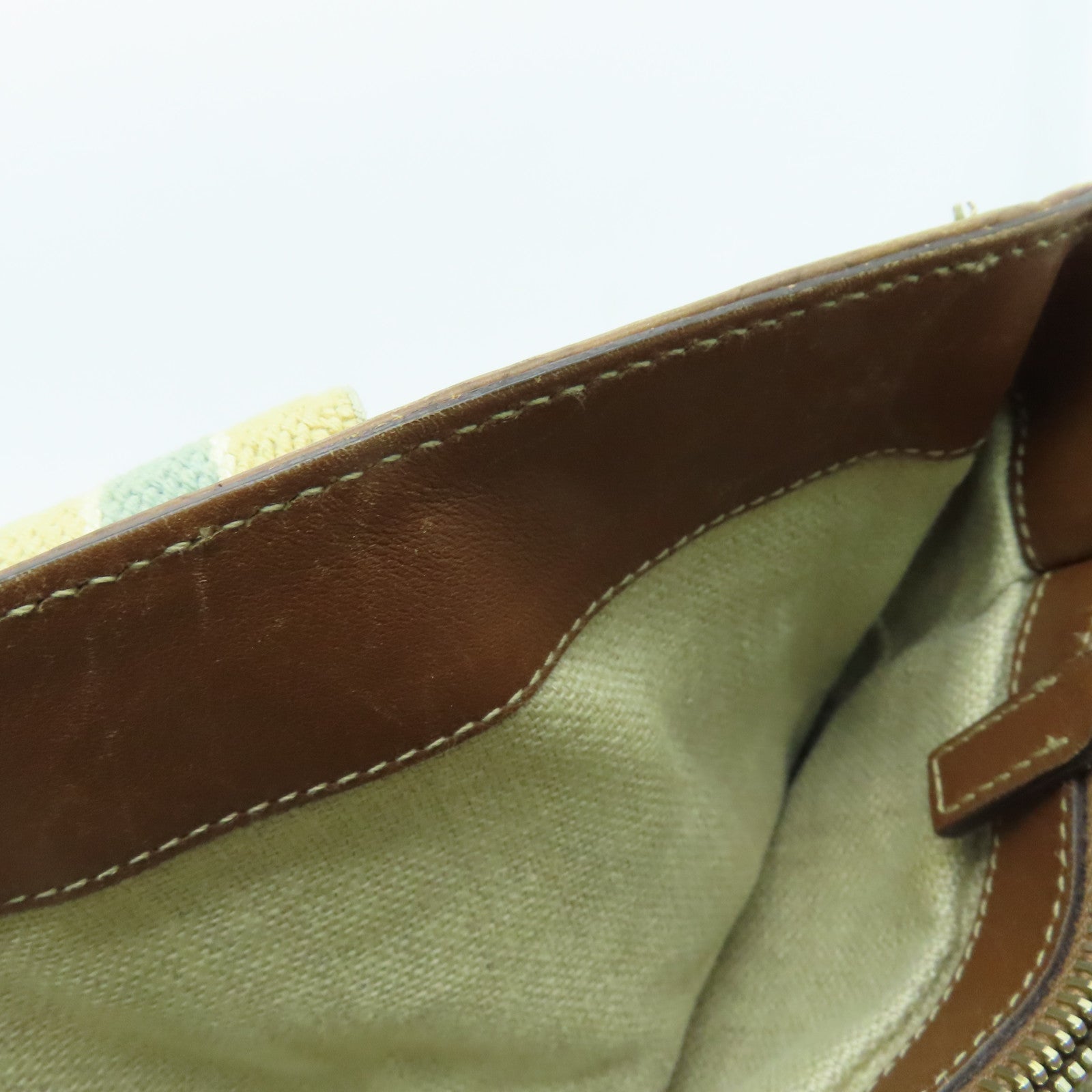 GUCCI 帆布Shoulder Bag金扣肩背袋米色啡色