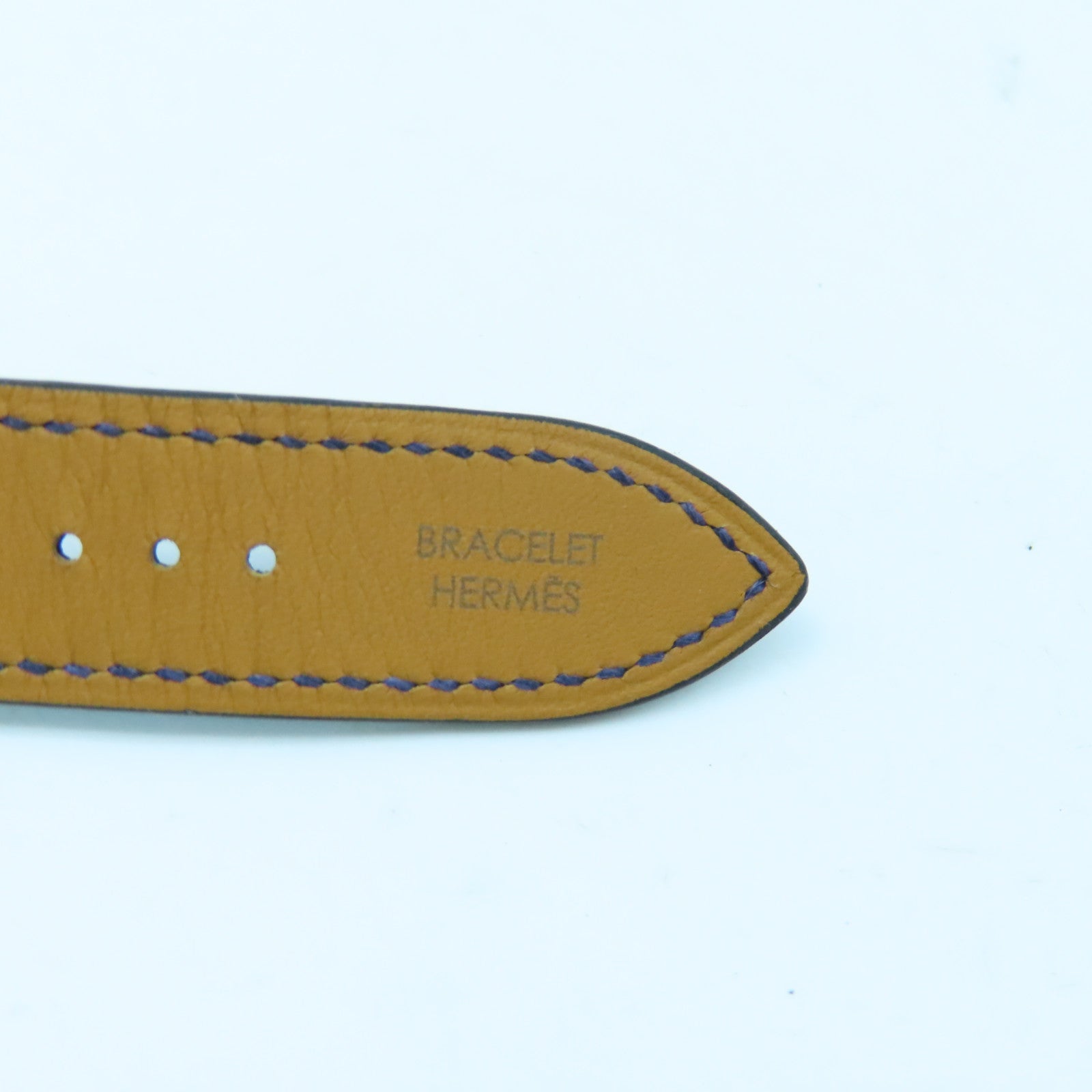 HERMES Cape Cod Watch不锈钢/皮革带石英手表蓝色