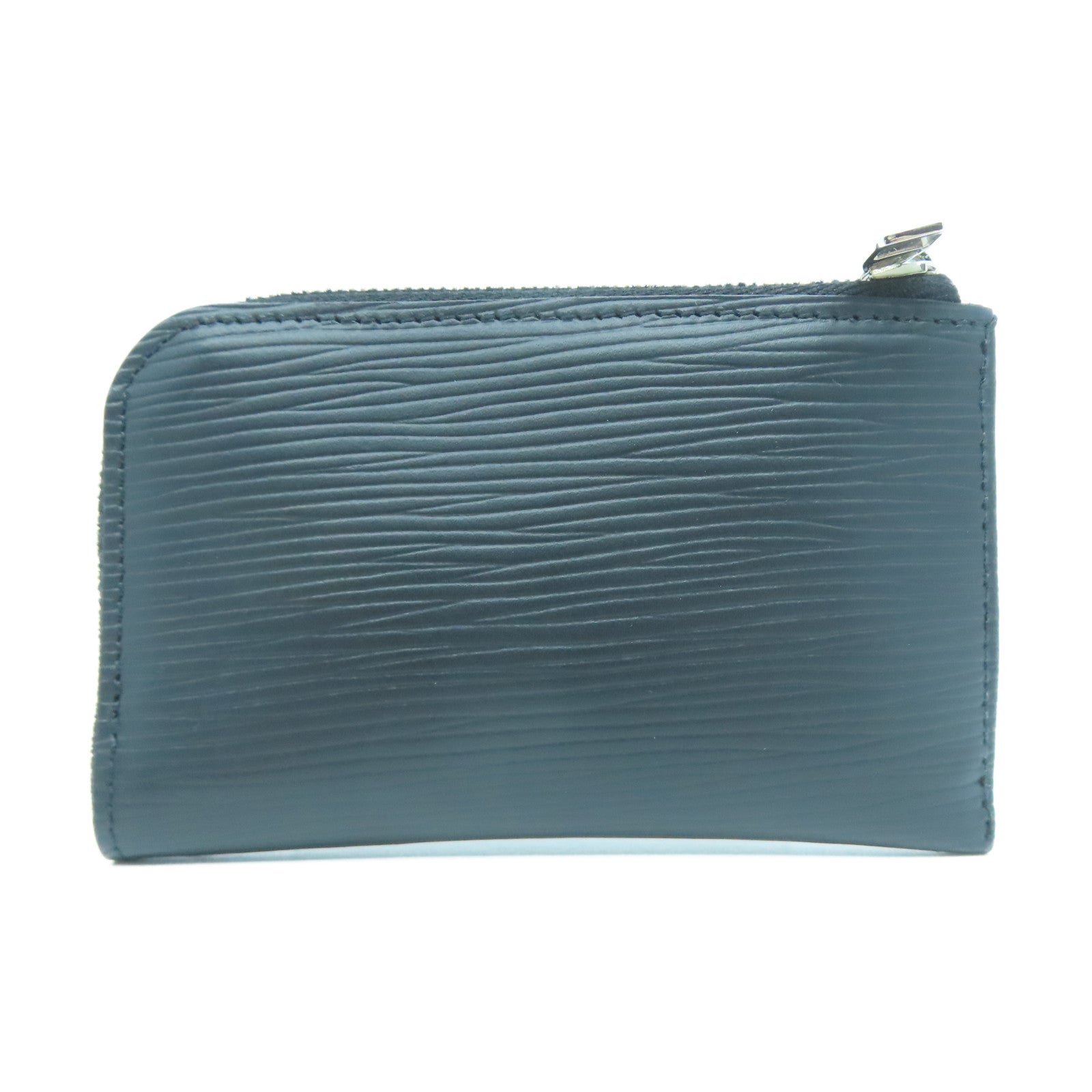 LOUIS VUITTON Epi Coin Case銀扣零錢包黑色
