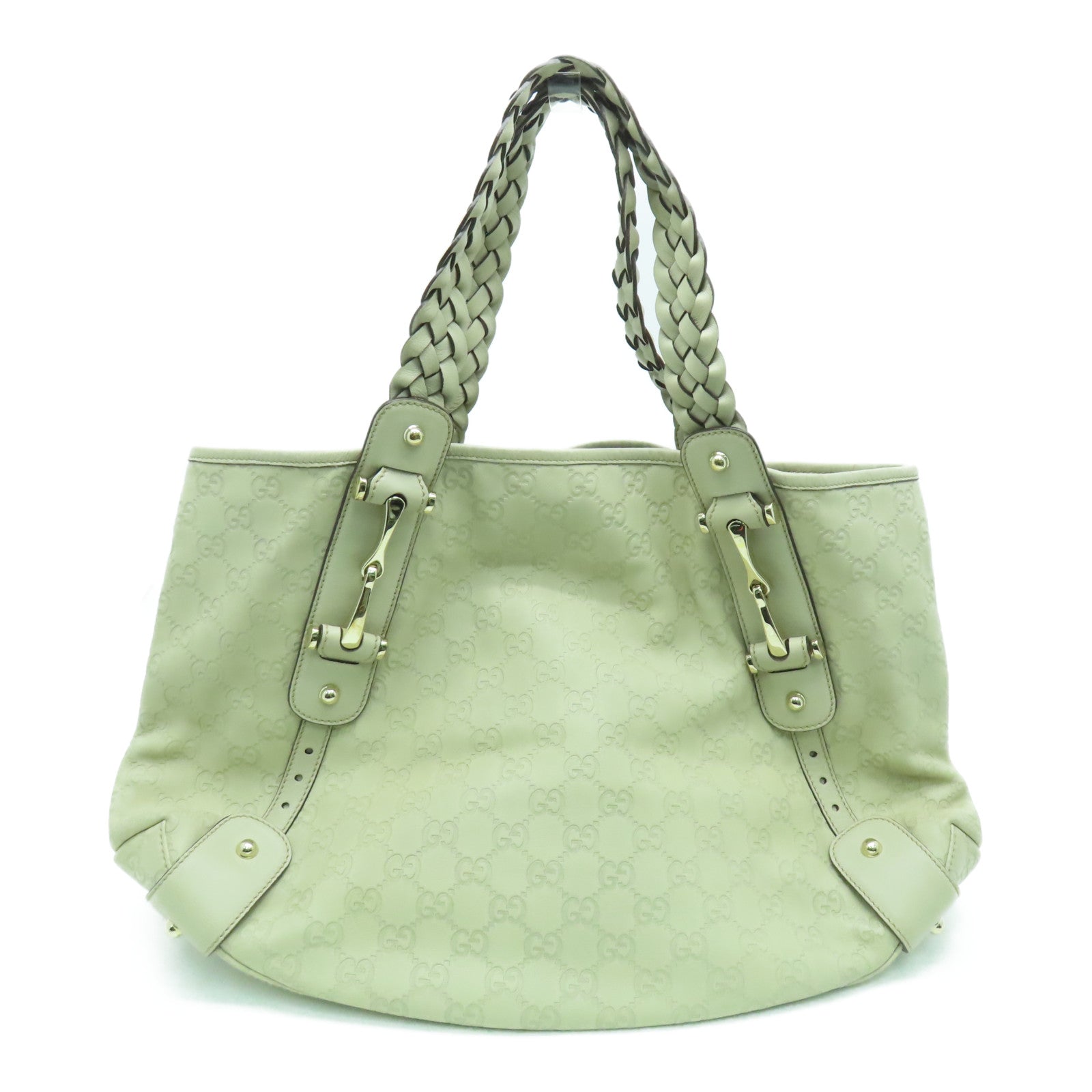 GUCCI 牛皮皮革Shoulder Bag金扣肩背袋白色