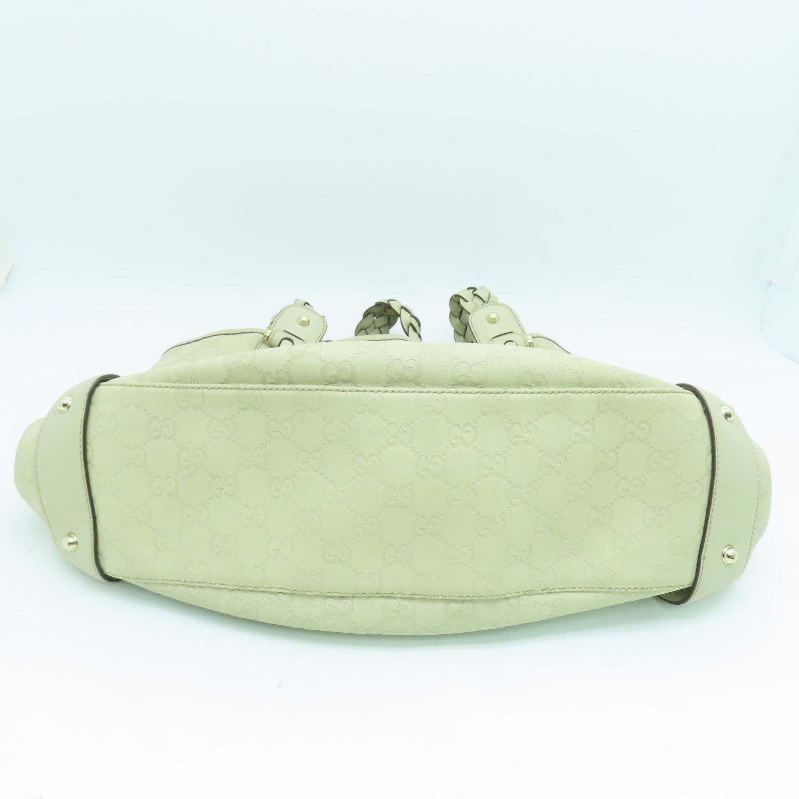 GUCCI 牛皮皮革Shoulder Bag金扣肩背袋白色
