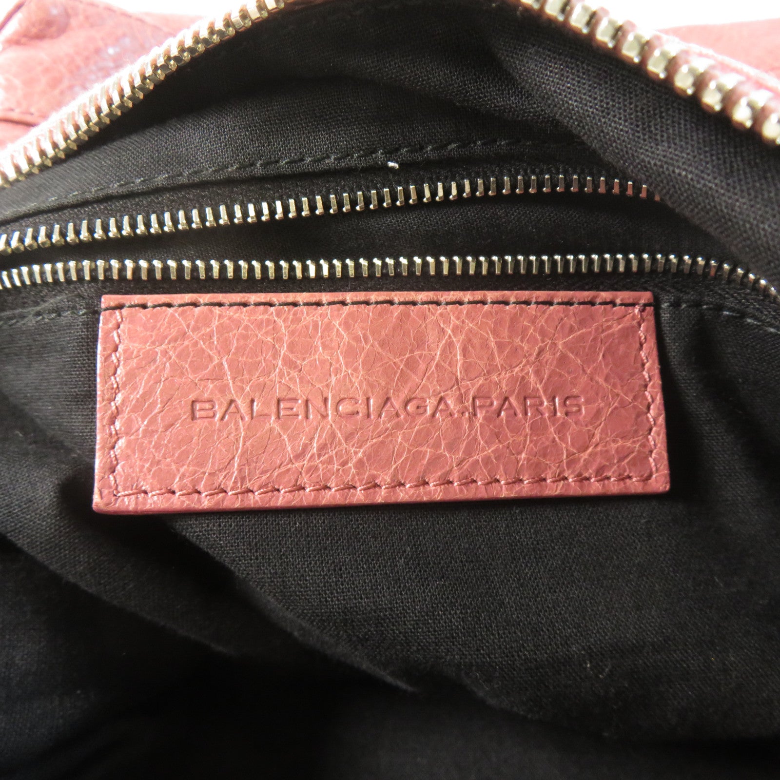 BALENCIAGA 羊皮皮革Bucket Bag金扣肩背袋粉紅色