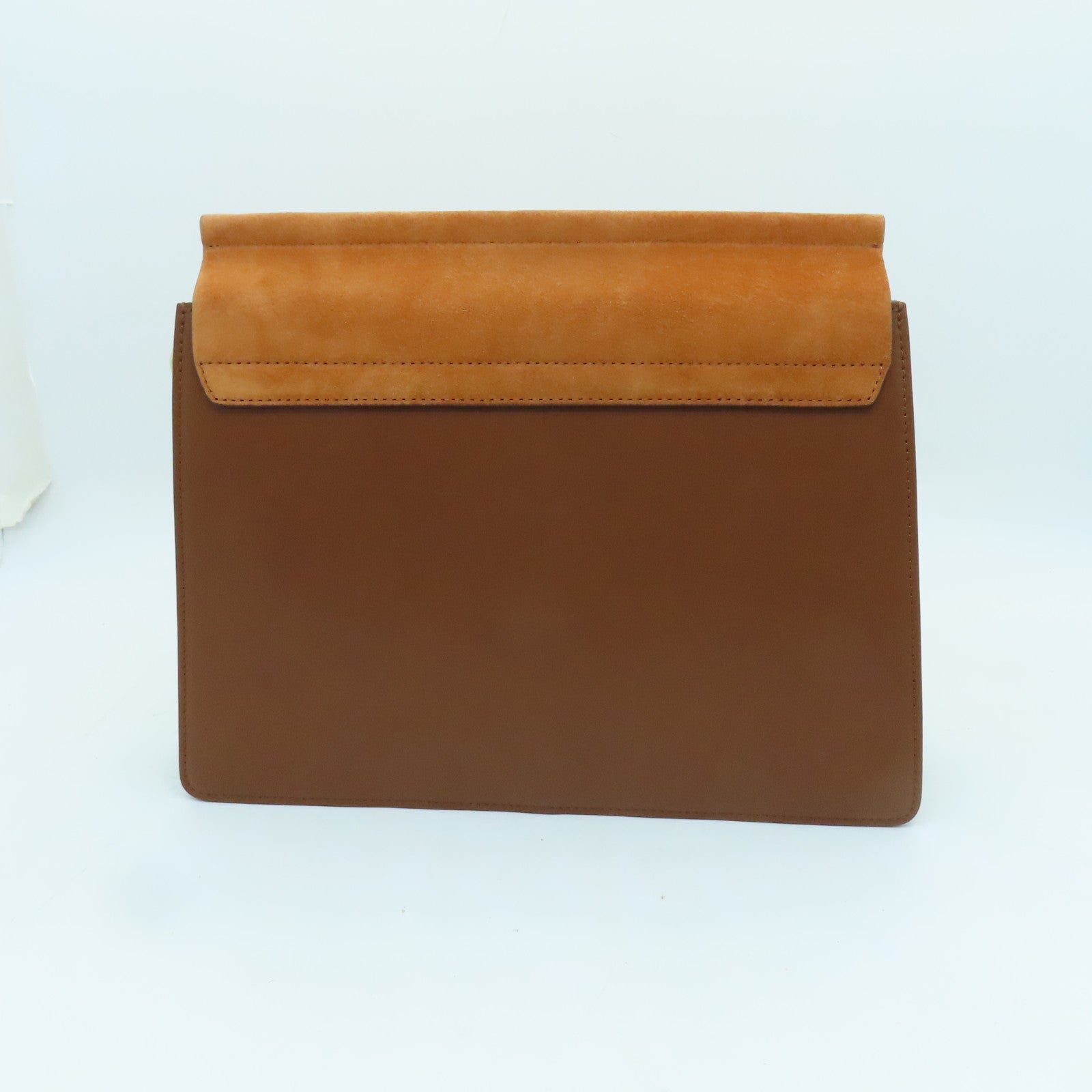 Chloe 牛皮皮革Shoulder Bag金扣肩背袋啡色