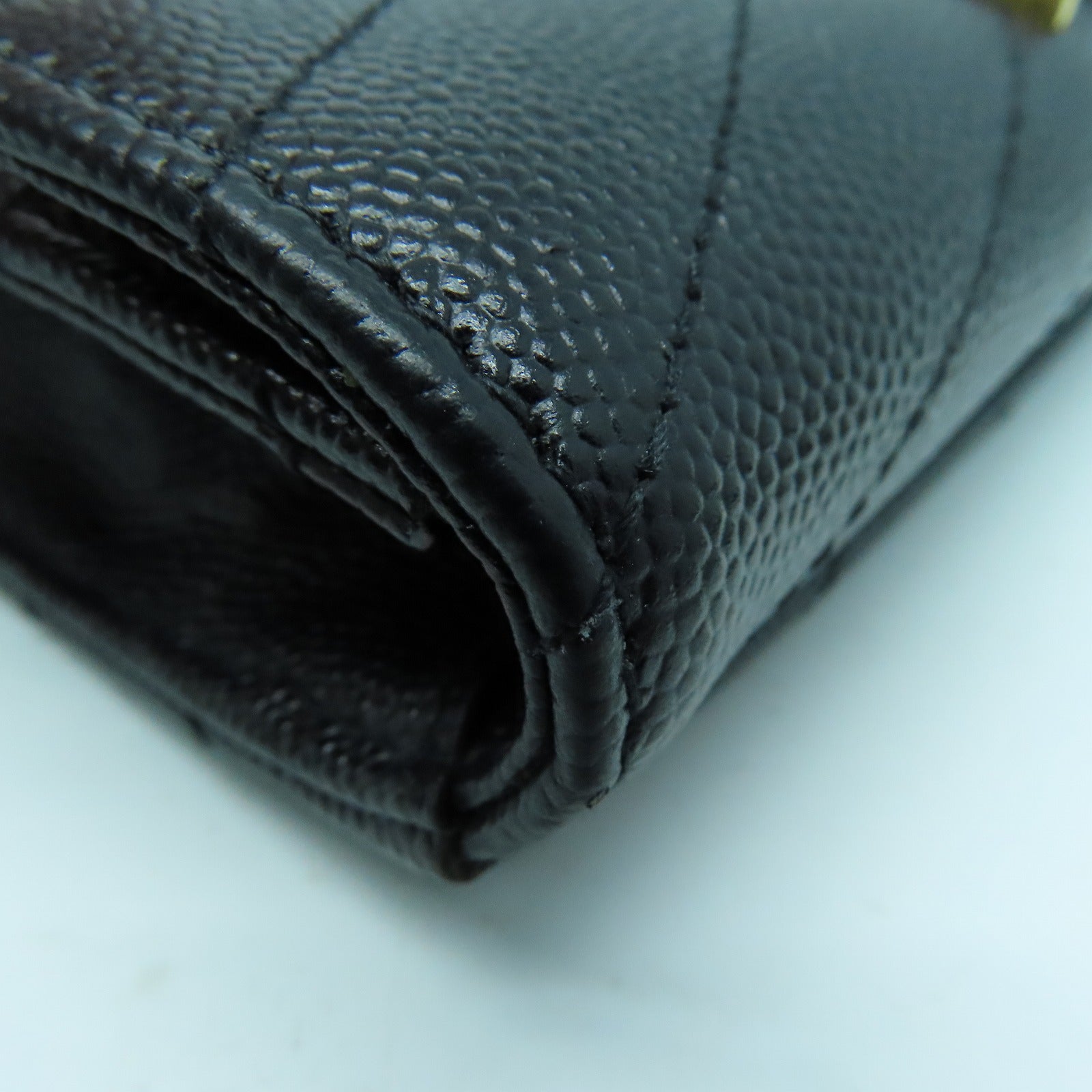 SAINT LAURENT 牛皮皮革Card Case金扣卡片套黑色
