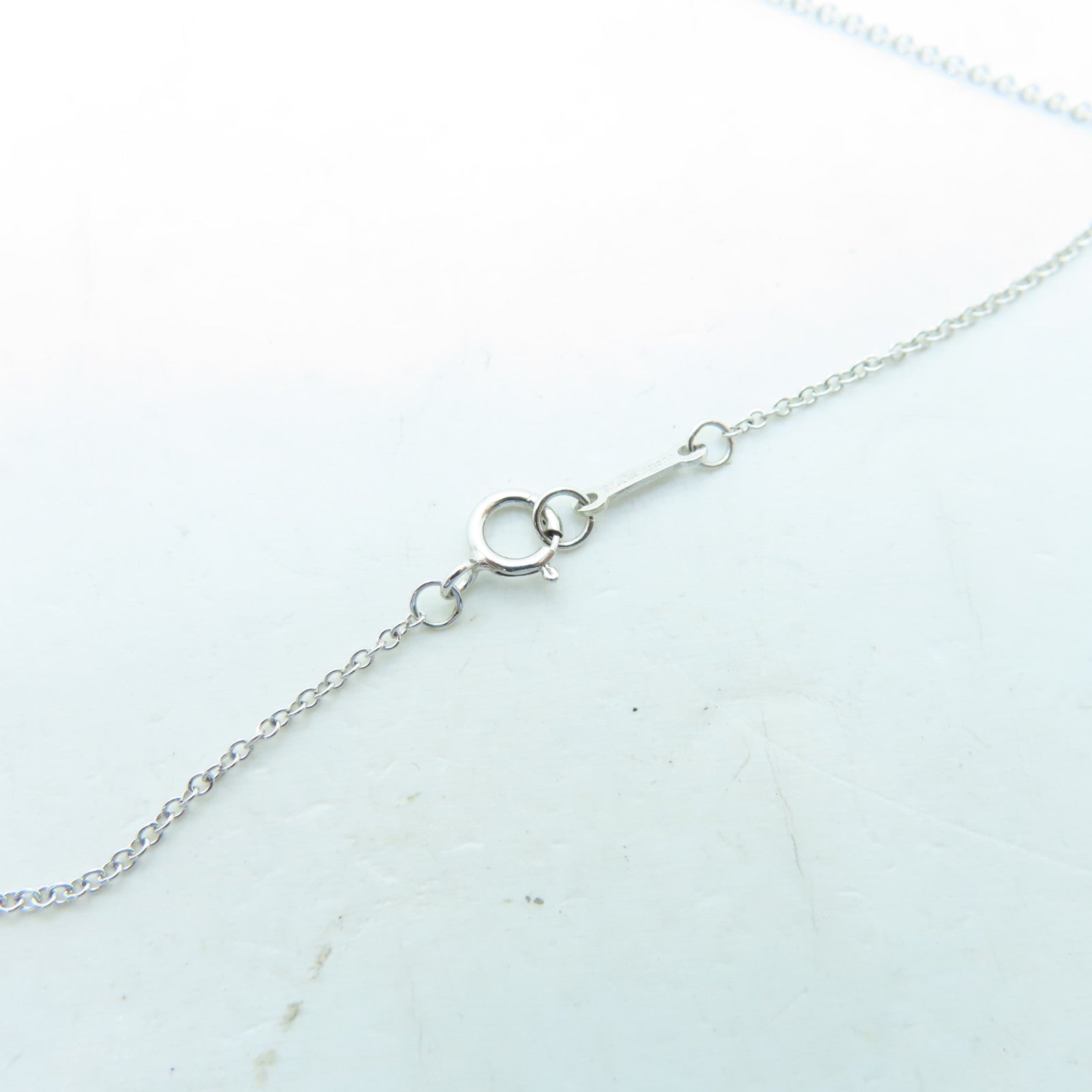 TIFFANY＆CO 18K白金Olive Leaf Diamond Necklace項鍊